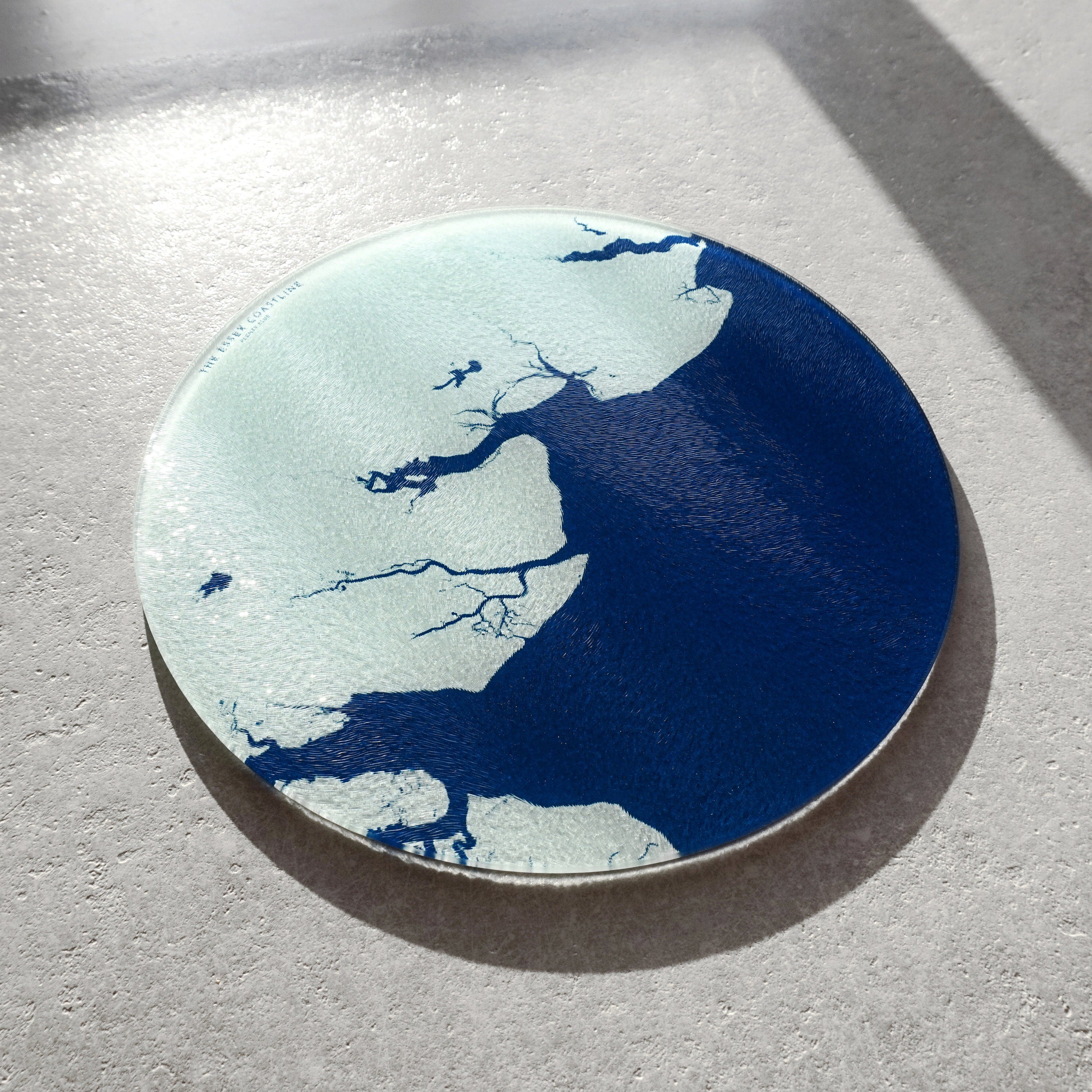 Essex Coast Chopping Board - Essex Map Worktop Saver, Essex Gift,Southend Map, Mersea Island Map Art, Colchester Map, Maldon Map, Thames Map