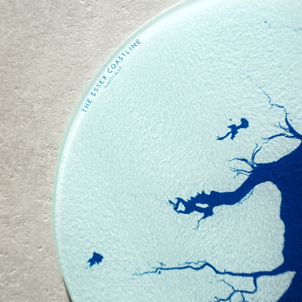 Essex Coast Chopping Board - Essex Map Worktop Saver, Essex Gift,Southend Map, Mersea Island Map Art, Colchester Map, Maldon Map, Thames Map