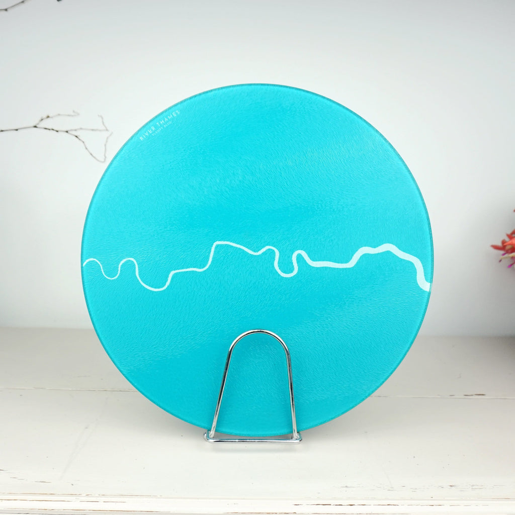 River Thames Map Chopping Board - London Map, River Thames Art, Worktop Saver, London Art, London Gift, River Art, Unique Wedding Gift