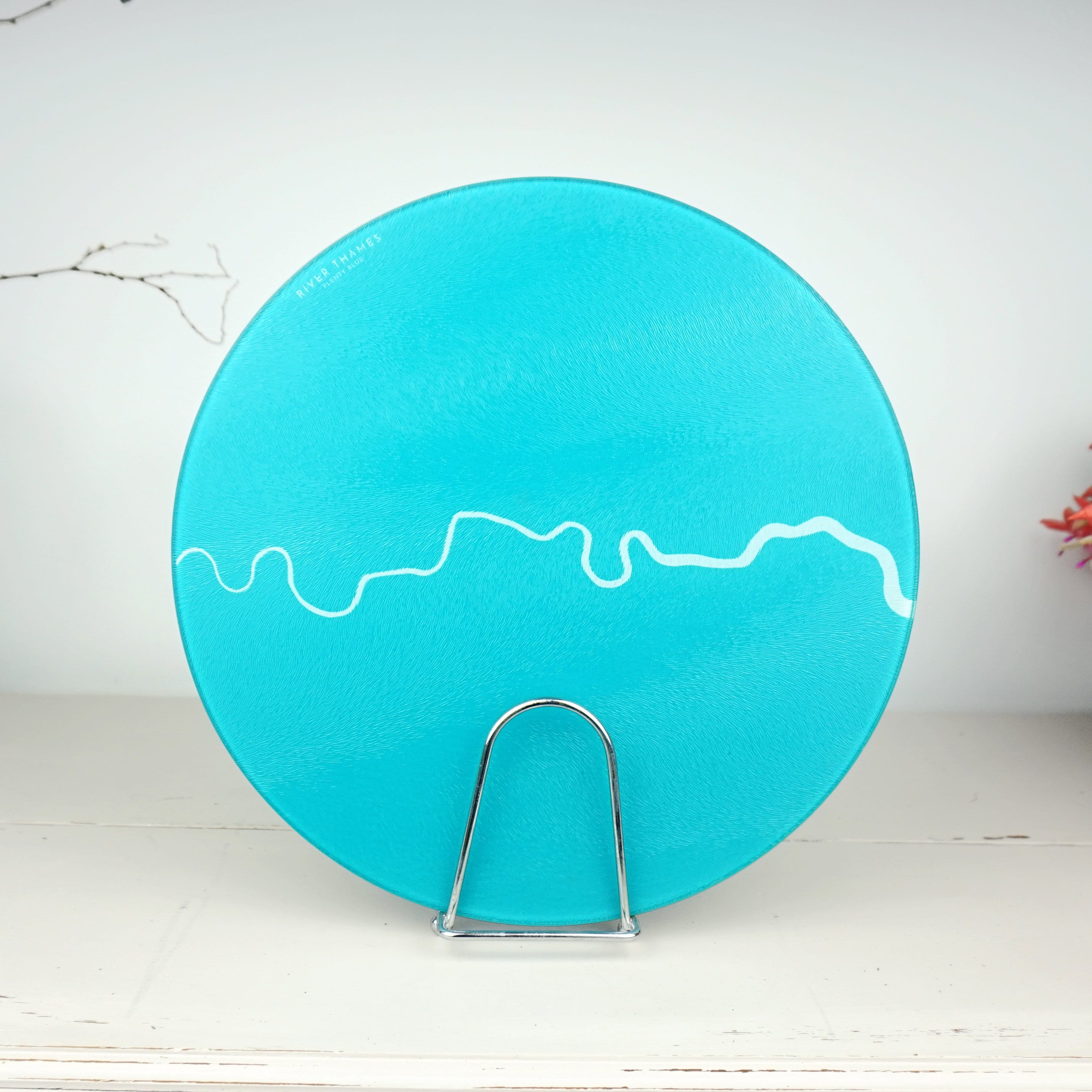 River Thames Map Chopping Board - London Map, River Thames Art, Worktop Saver, London Art, London Gift, River Art, Unique Wedding Gift