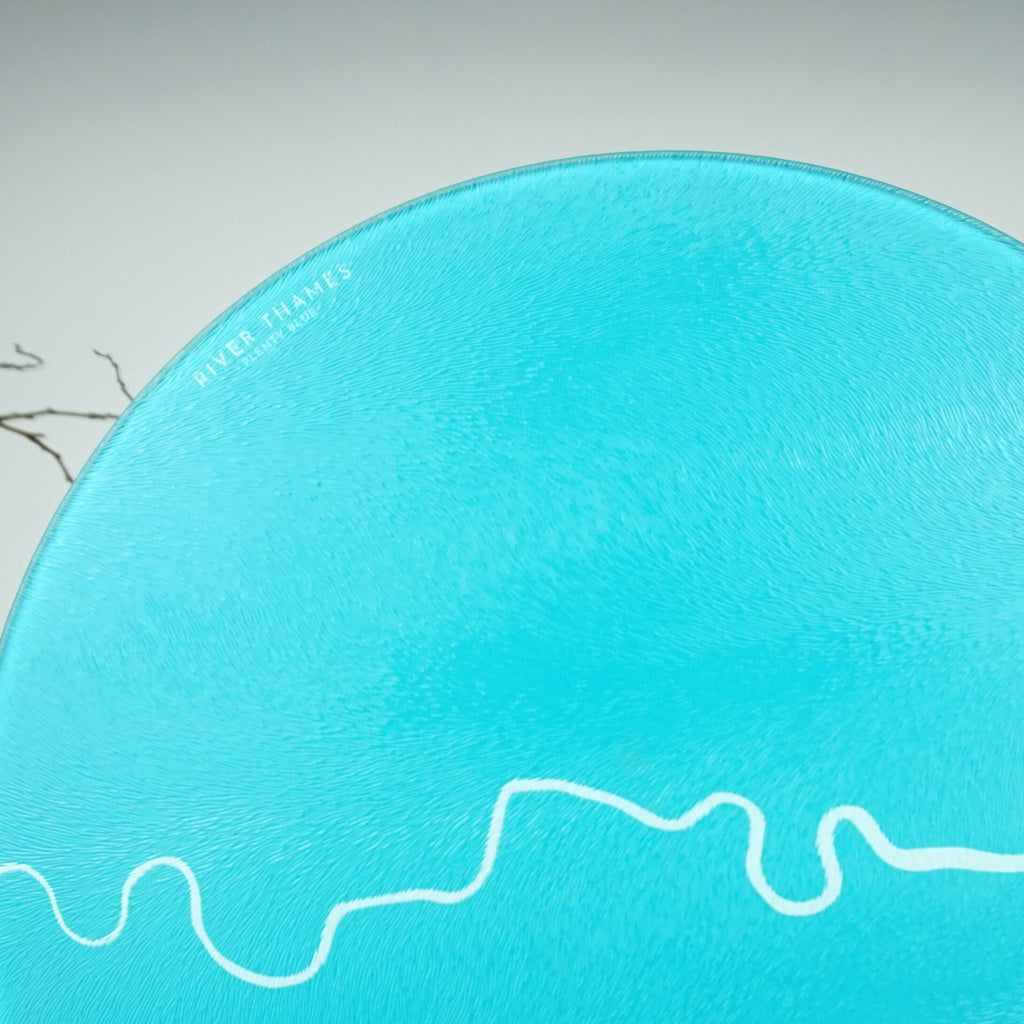 River Thames Map Chopping Board - London Map, River Thames Art, Worktop Saver, London Art, London Gift, River Art, Unique Wedding Gift