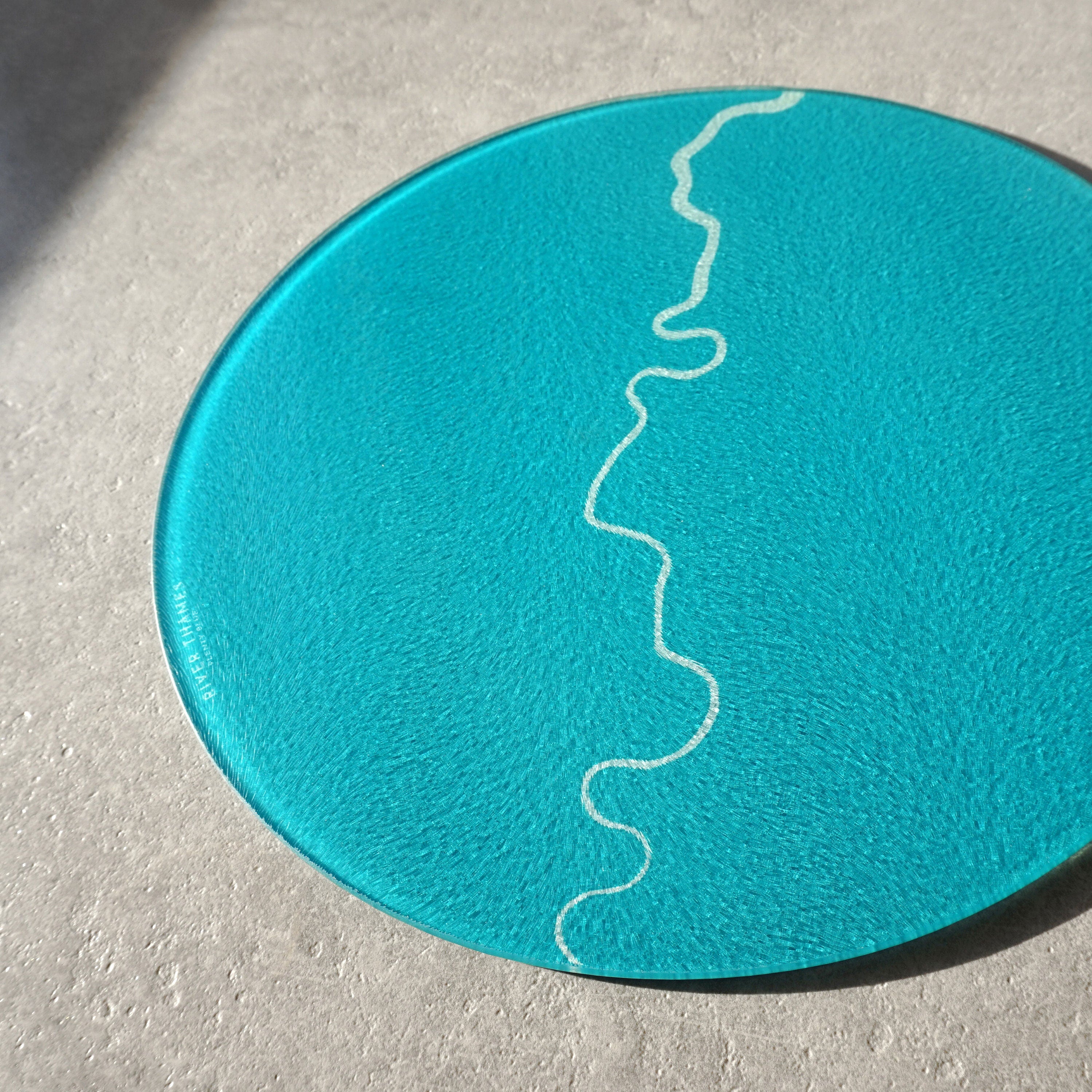 River Thames Map Chopping Board - London Map, River Thames Art, Worktop Saver, London Art, London Gift, River Art, Unique Wedding Gift