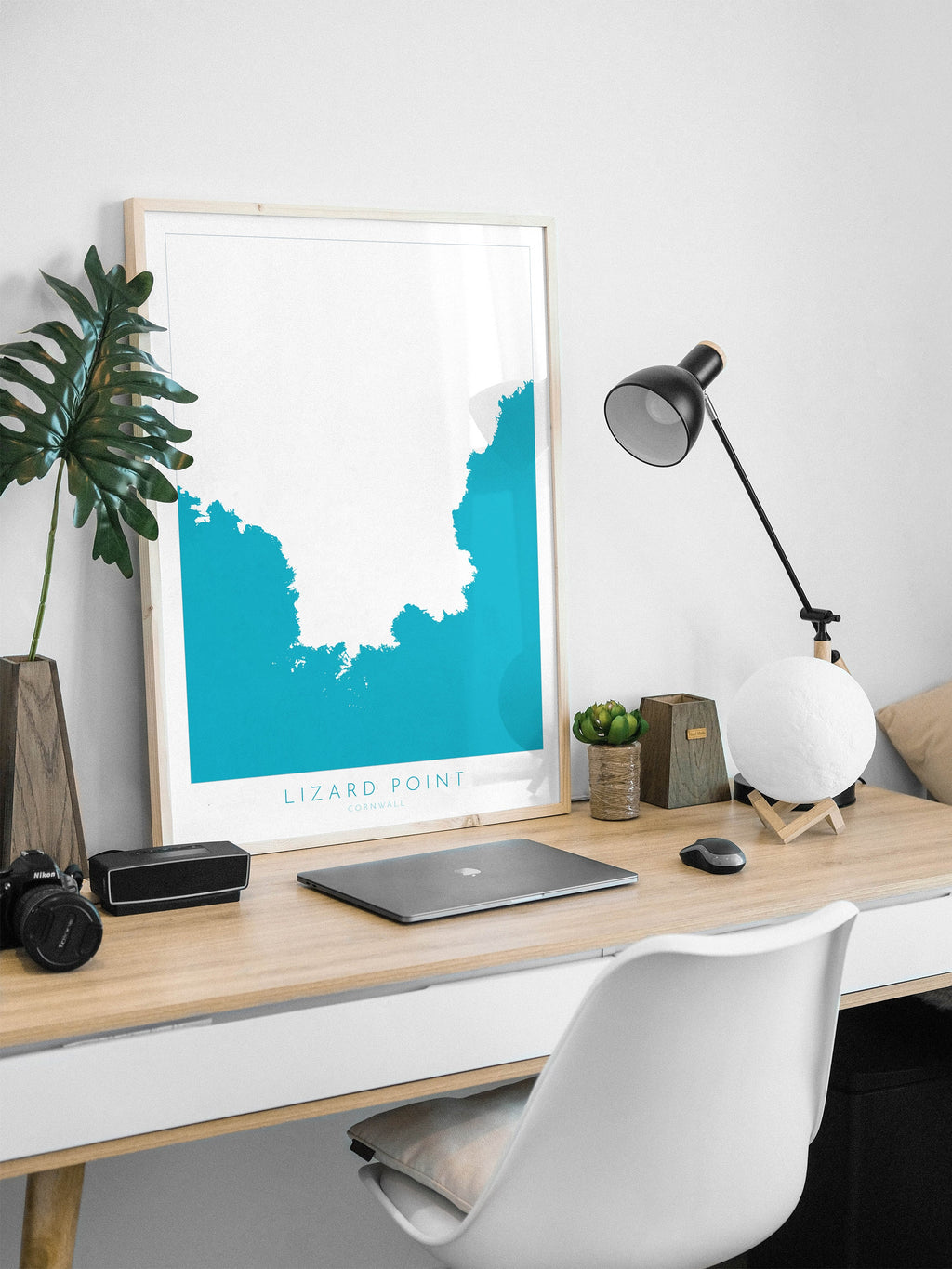 Lizard Point Map - Kynance Cove Travel Print, The Lizard Peninsula, Cornwall Map, Cornwall Art, South Cornwall, Cornish Coast Print