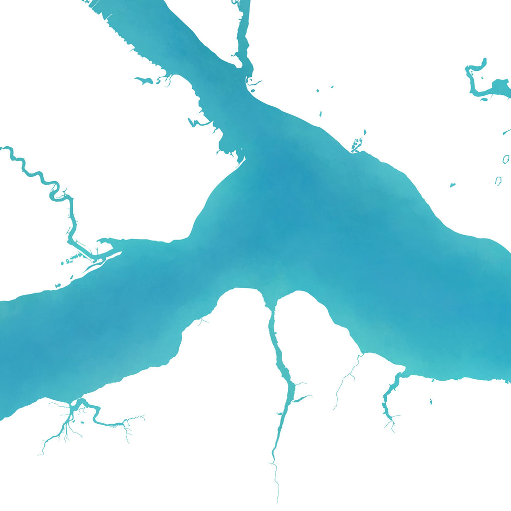 Isle of Wight Map Art, Isle of Wight Art Print, Cowes Isle of Wight, Hampshire Map, Southampton Map Art, Portsmouth Art, The Solent Map, IOW