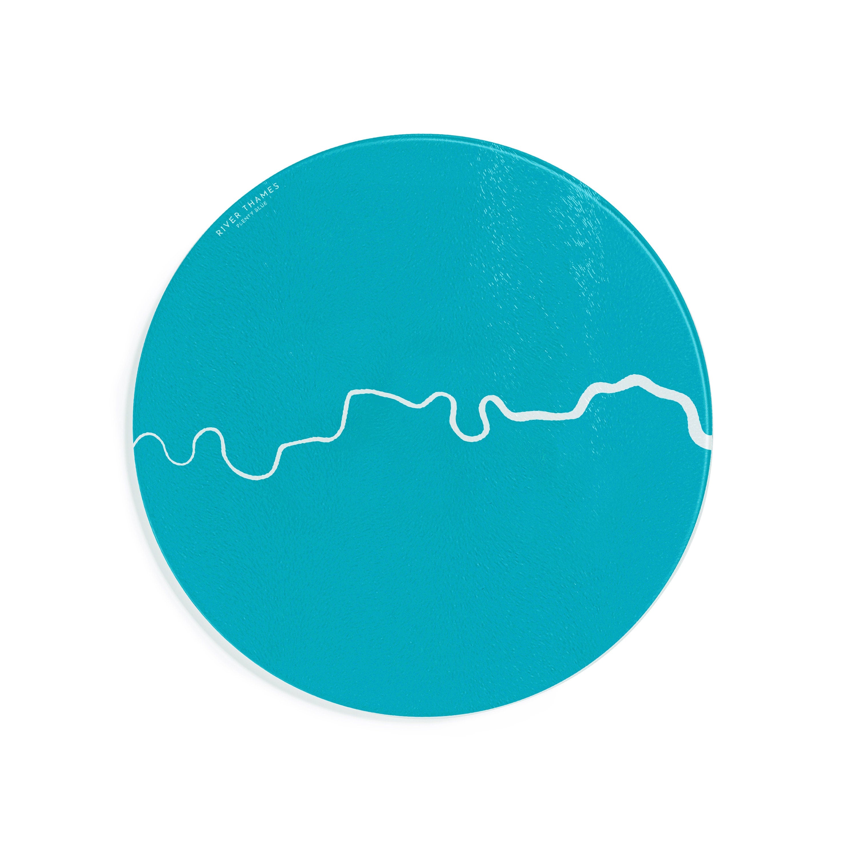 River Thames Map Chopping Board - London Map, River Thames Art, Worktop Saver, London Art, London Gift, River Art, Unique Wedding Gift