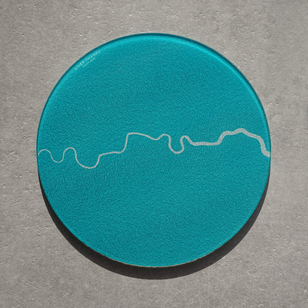 River Thames Map Chopping Board - London Map, River Thames Art, Worktop Saver, London Art, London Gift, River Art, Unique Wedding Gift