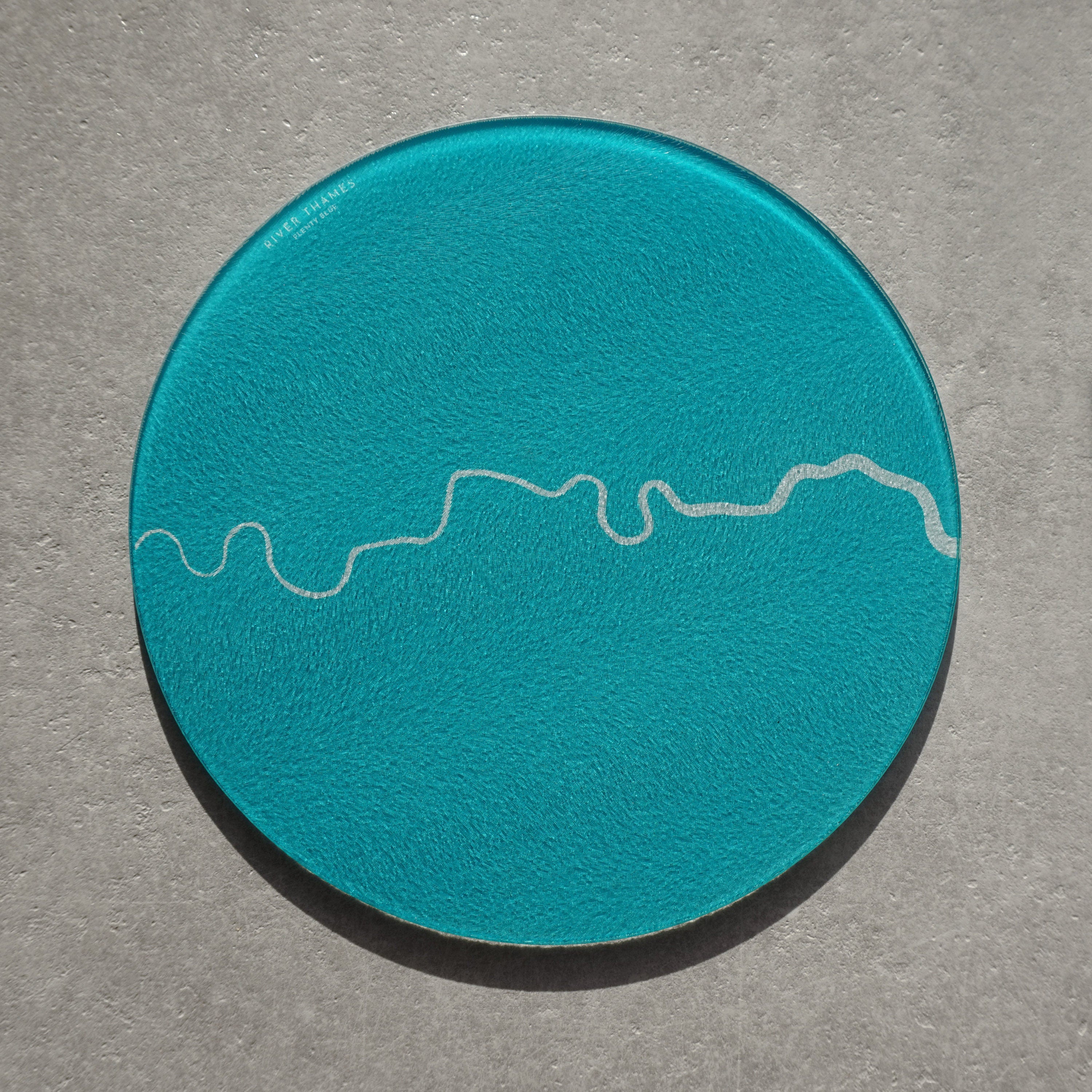 River Thames Map Chopping Board - London Map, River Thames Art, Worktop Saver, London Art, London Gift, River Art, Unique Wedding Gift