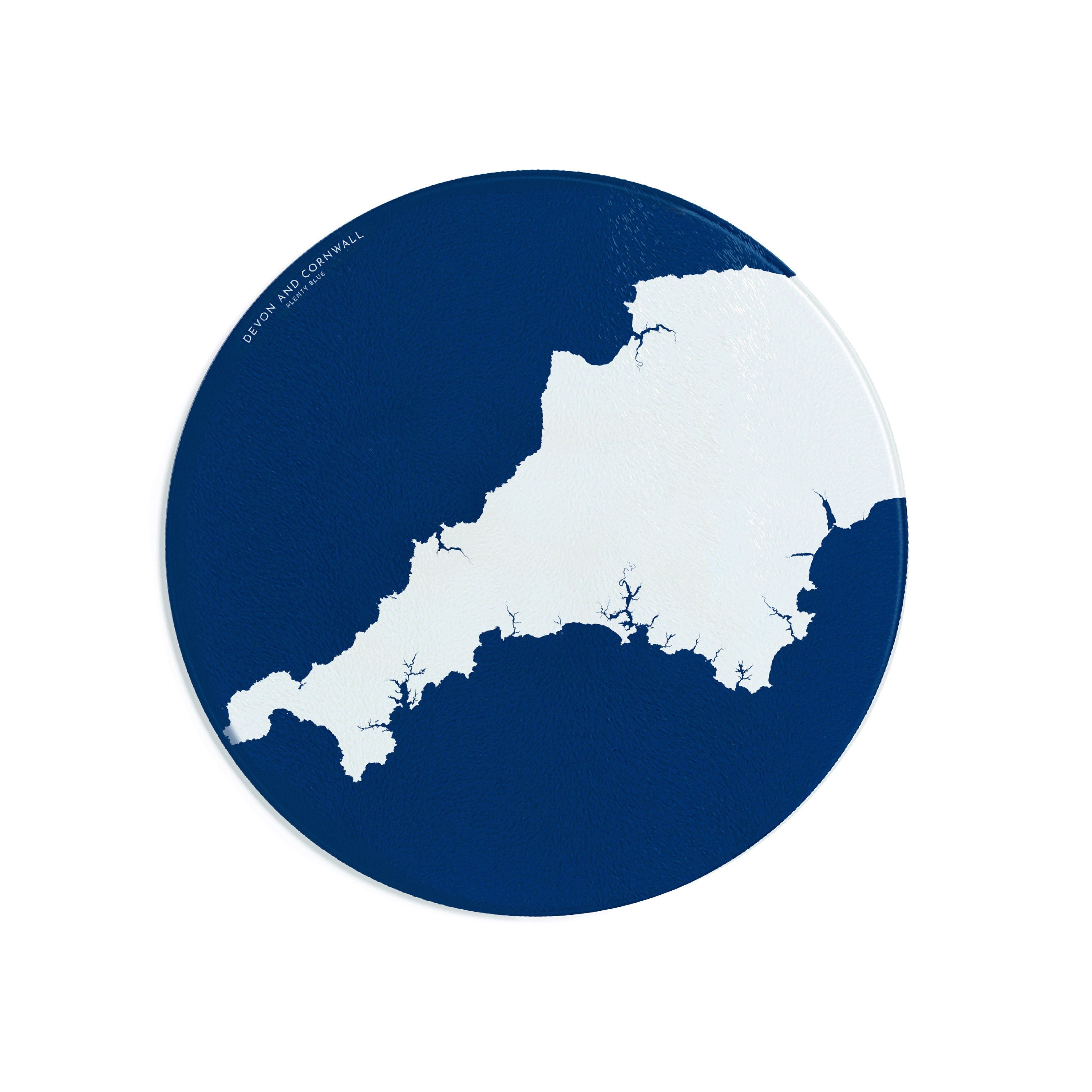 Devon and Cornwall Map Chopping Board - Devon Map, Cornwall Map Art, Worktop Saver, SW Coast, Salcombe Map, Falmouth Map, St Ives Map