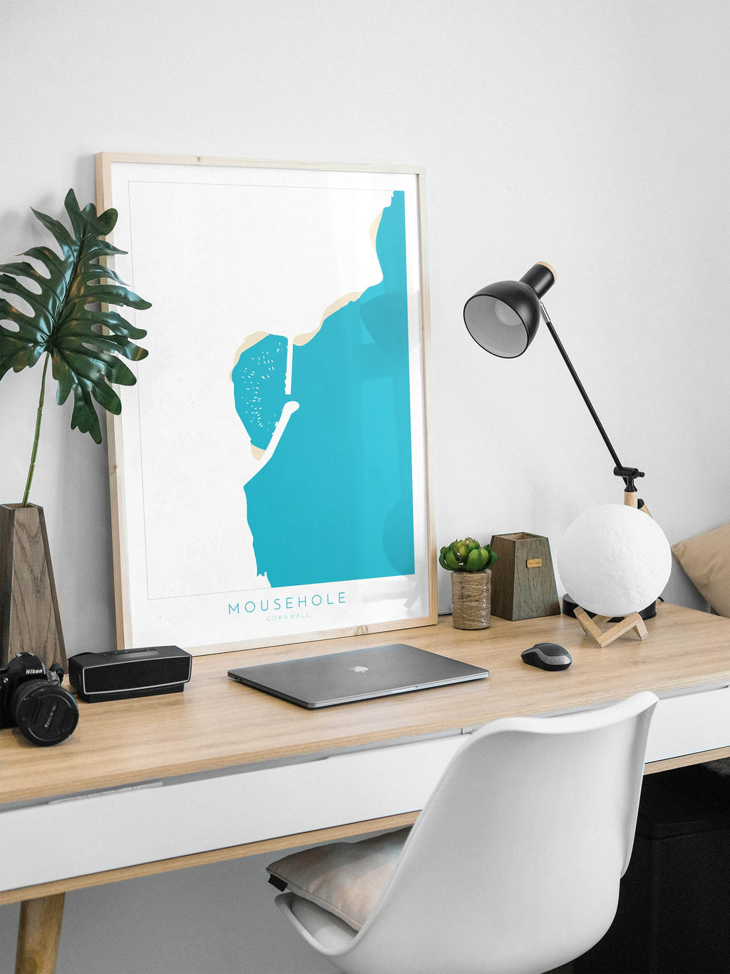 Mousehole Print- Mousehole Harbour, Cornwall Art, Cornwall Beach Art , Cornwall Map, Cornwall Coast, Mousehole Map, Cornwall Art