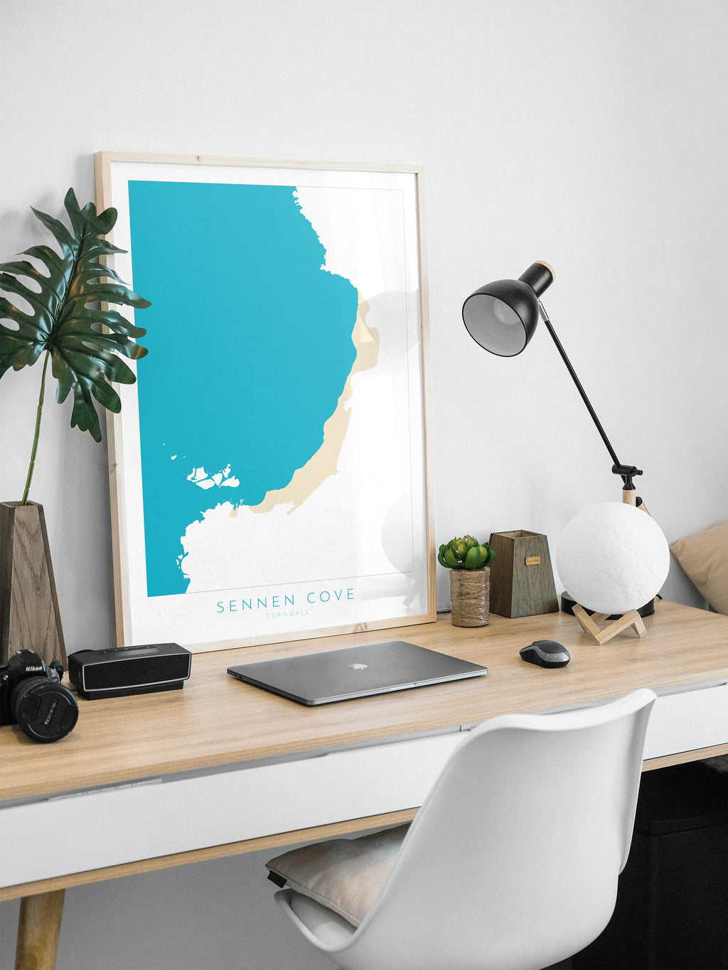 Sennen Cove Print- Cornwall Art, Sennen Beach Art, Cornwall Map, Cornwall Coast, Cornwall Travel Print, Cornwall Art, Sennen Map