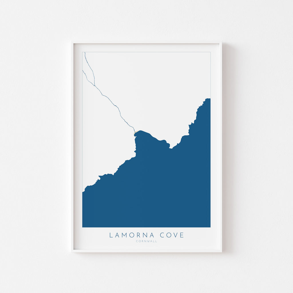 Lamorna Cove Print- Lamorna Cove Beach, Cornwall Art, Cornwall Beach Art , Cornwall Map, Cornwall Coast, Lamorna Map, Cornwall Art
