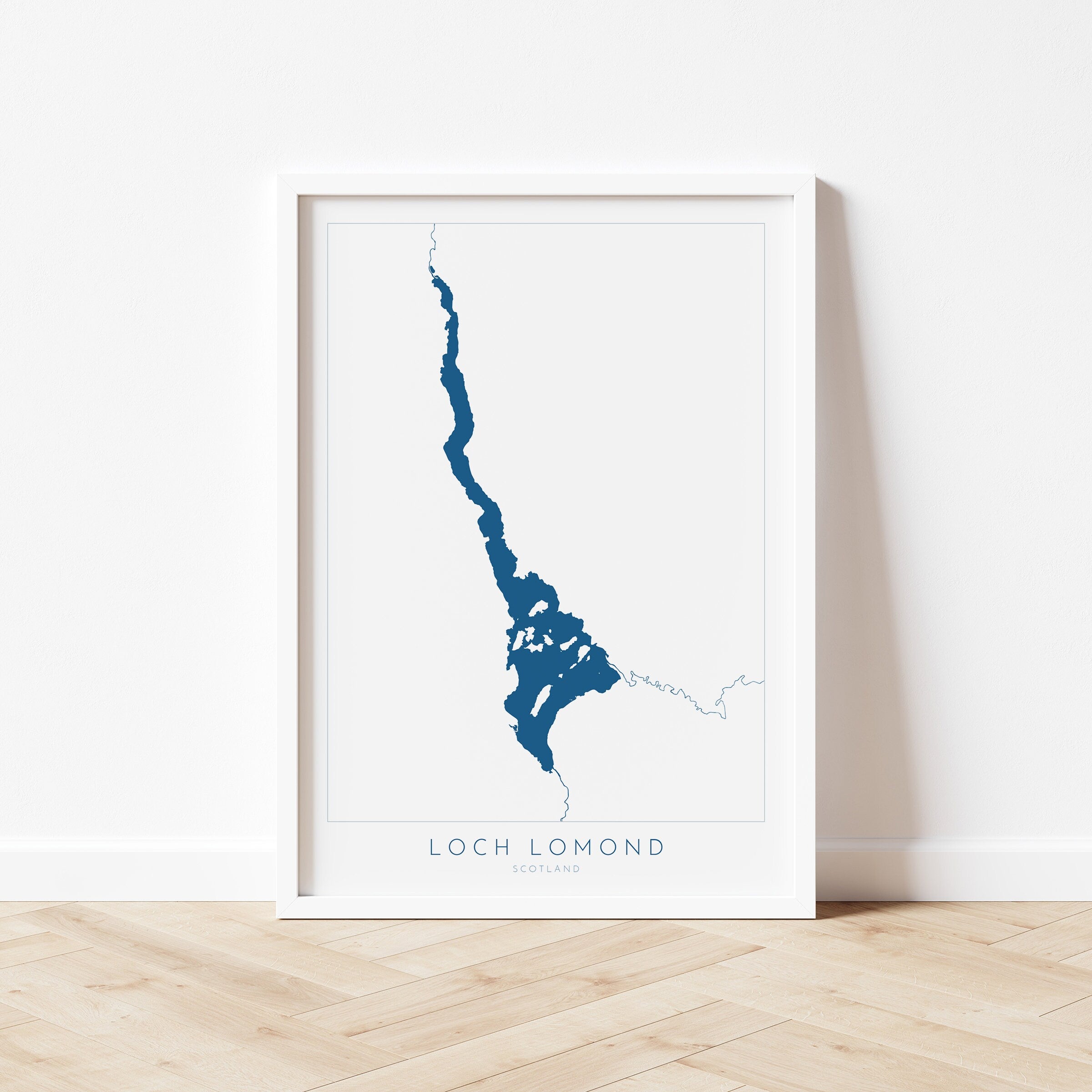Loch Lomond Map Art, Loch Lomond Print, Loch Map, Scotland Loch, Travel Poster, Map Art, Scotland, The Trossachs National Park, Glasgow
