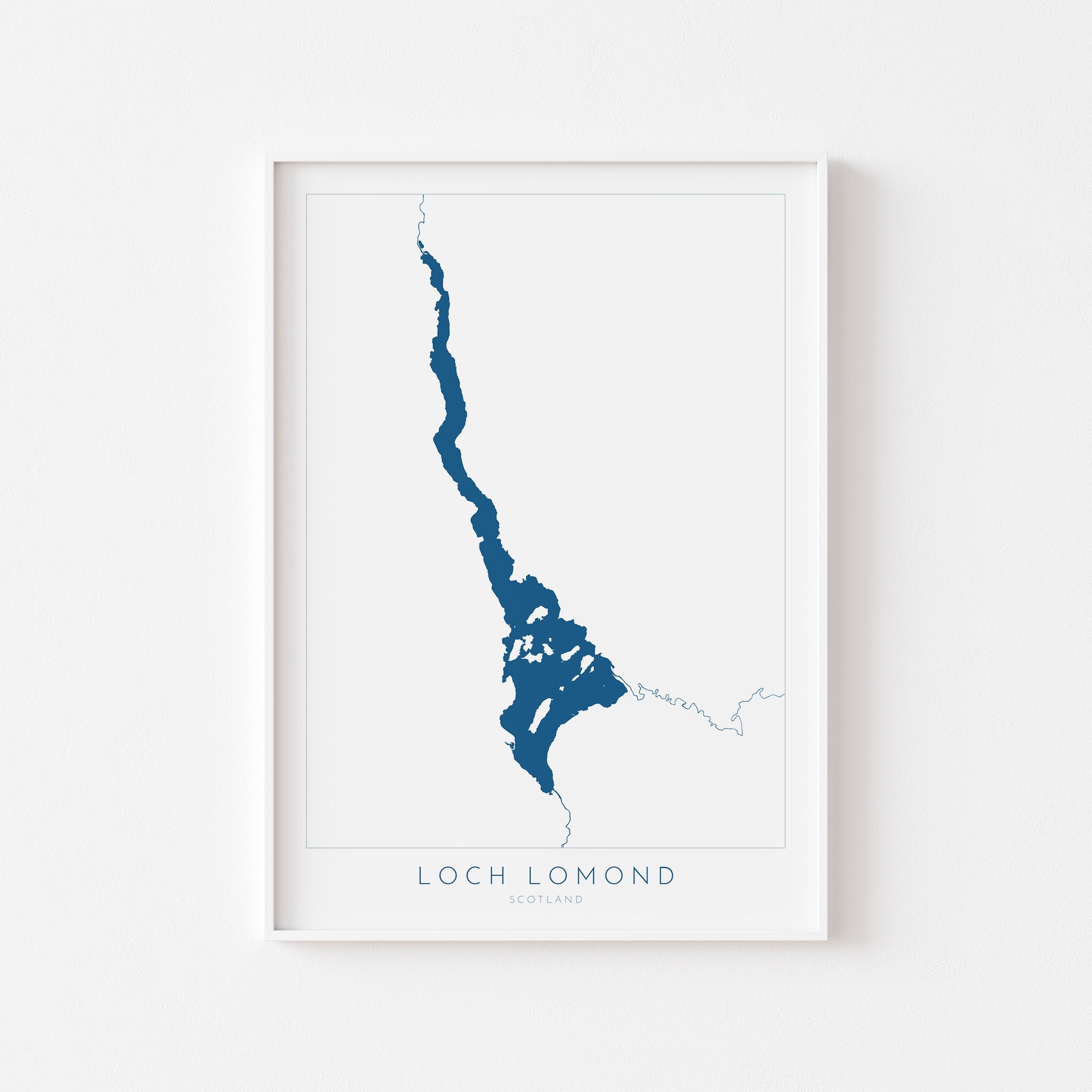 Loch Lomond Map Art, Loch Lomond Print, Loch Map, Scotland Loch, Travel Poster, Map Art, Scotland, The Trossachs National Park, Glasgow