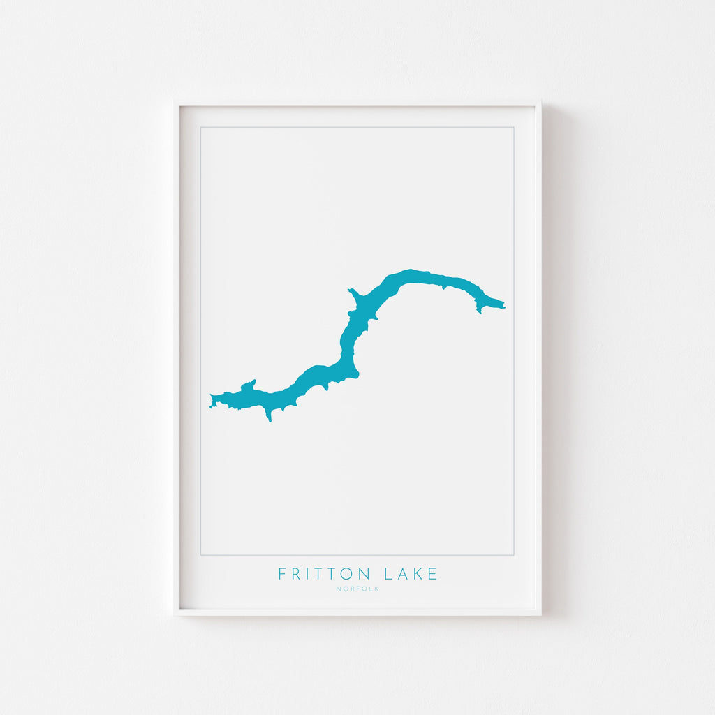 Fritton lake - Fritton Norfolk Map, Norfolk Map, Great Yarmouth map Art, Fritton Lake Map, Norfolk Map Art,