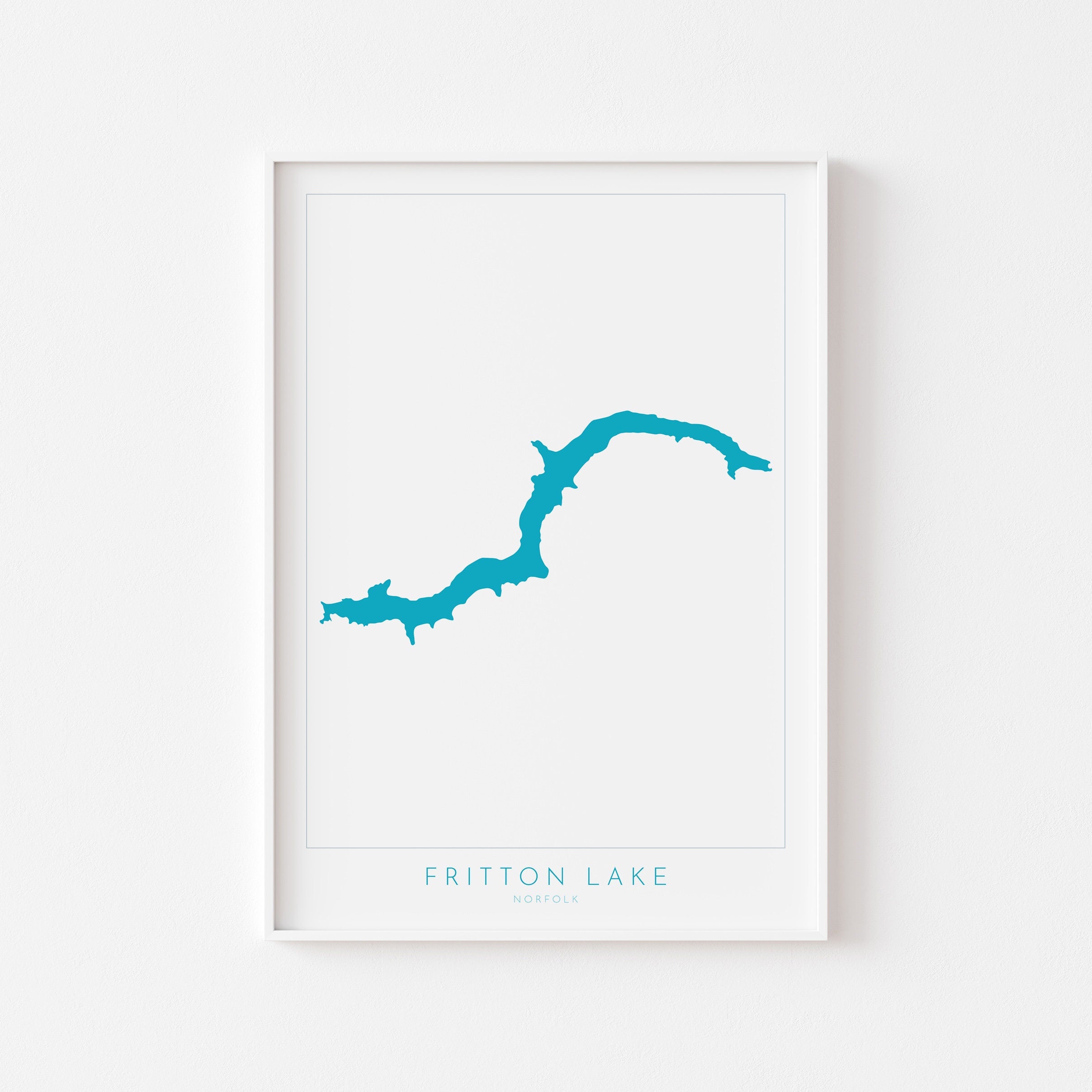 Fritton lake - Fritton Norfolk Map, Norfolk Map, Great Yarmouth map Art, Fritton Lake Map, Norfolk Map Art,