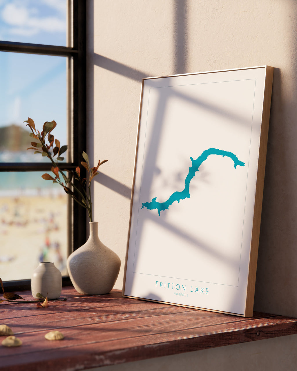 Fritton lake - Fritton Norfolk Map, Norfolk Map, Great Yarmouth map Art, Fritton Lake Map, Norfolk Map Art,