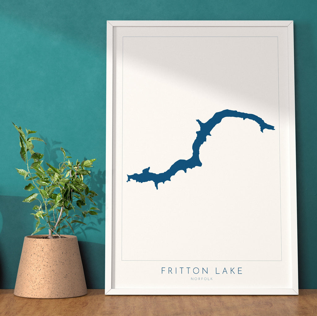 Fritton lake - Fritton Norfolk Map, Norfolk Map, Great Yarmouth map Art, Fritton Lake Map, Norfolk Map Art,