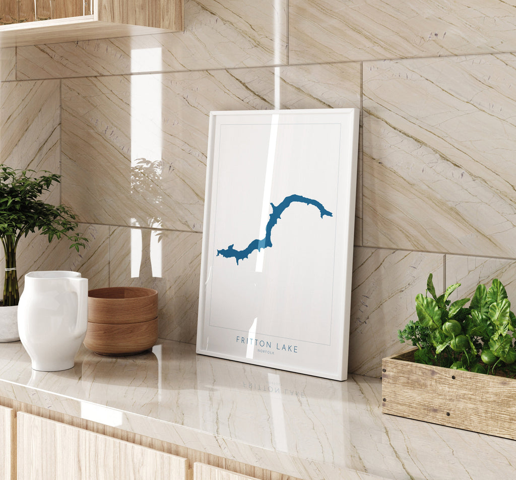 Fritton lake - Fritton Norfolk Map, Norfolk Map, Great Yarmouth map Art, Fritton Lake Map, Norfolk Map Art,
