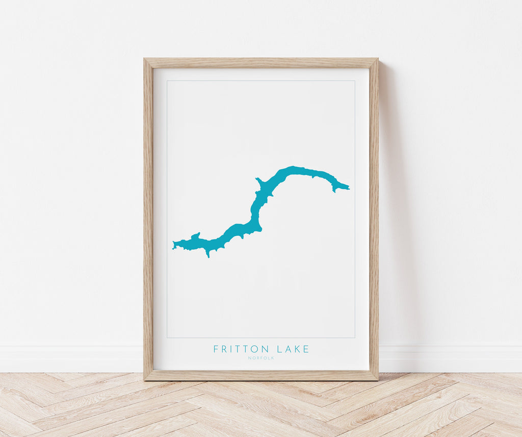 Fritton lake - Fritton Norfolk Map, Norfolk Map, Great Yarmouth map Art, Fritton Lake Map, Norfolk Map Art,