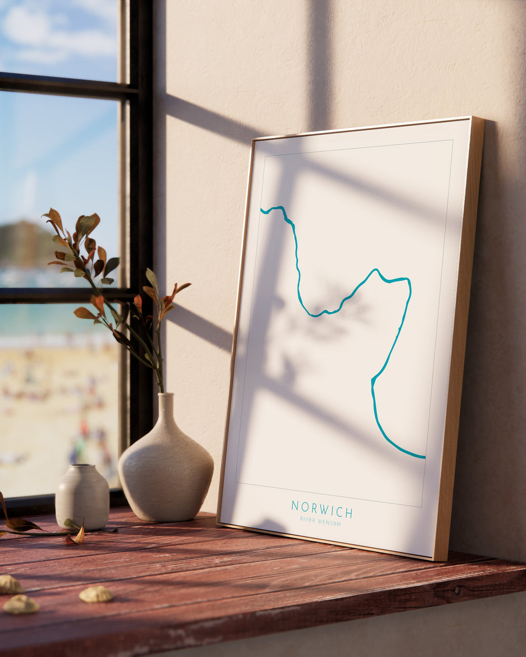 Norwich Map - Norwich Norfolk Art, Norwich UK, England Map art, Norfolk Map, River Wensum map Art, UK Cities, UK City Map