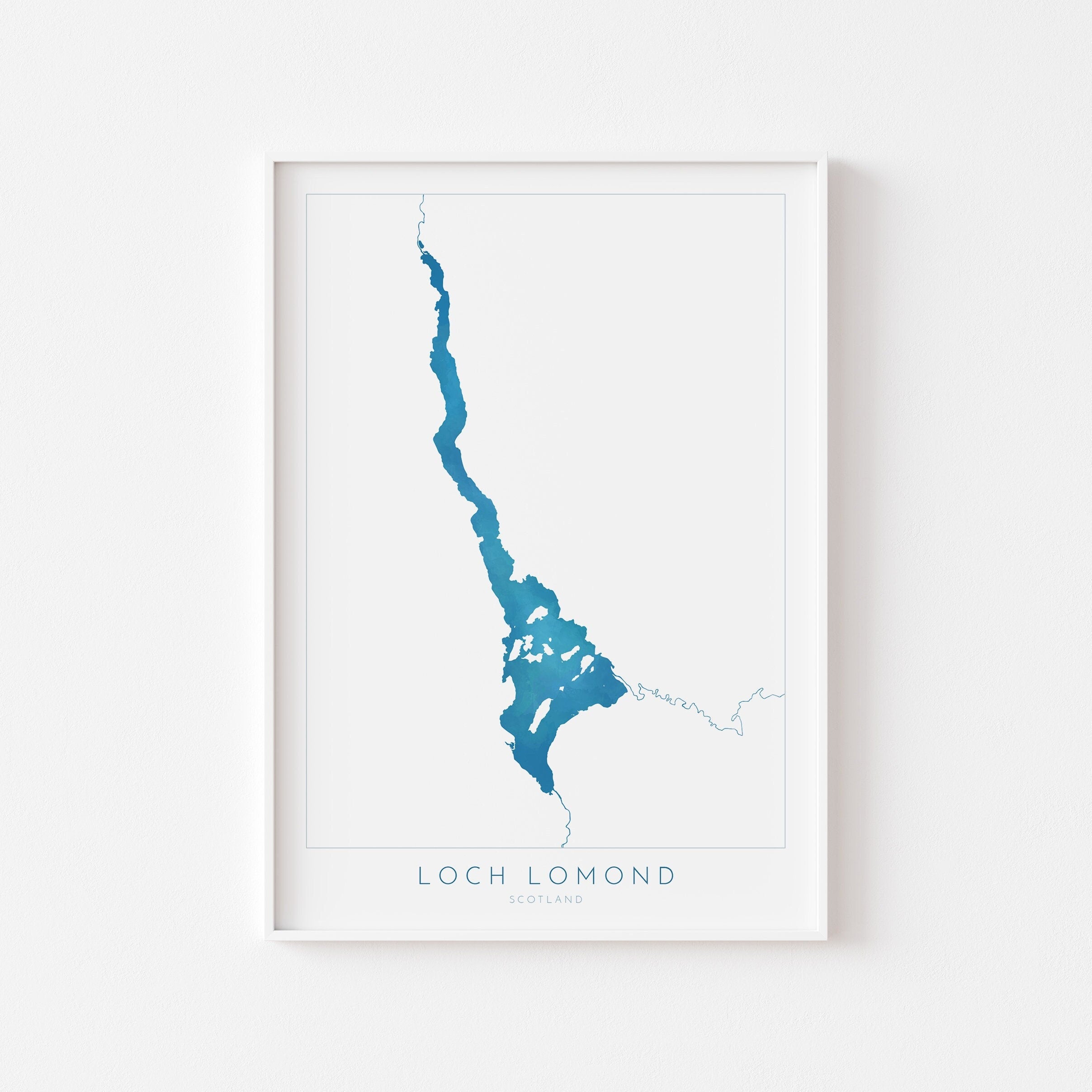 loch Lomond map art