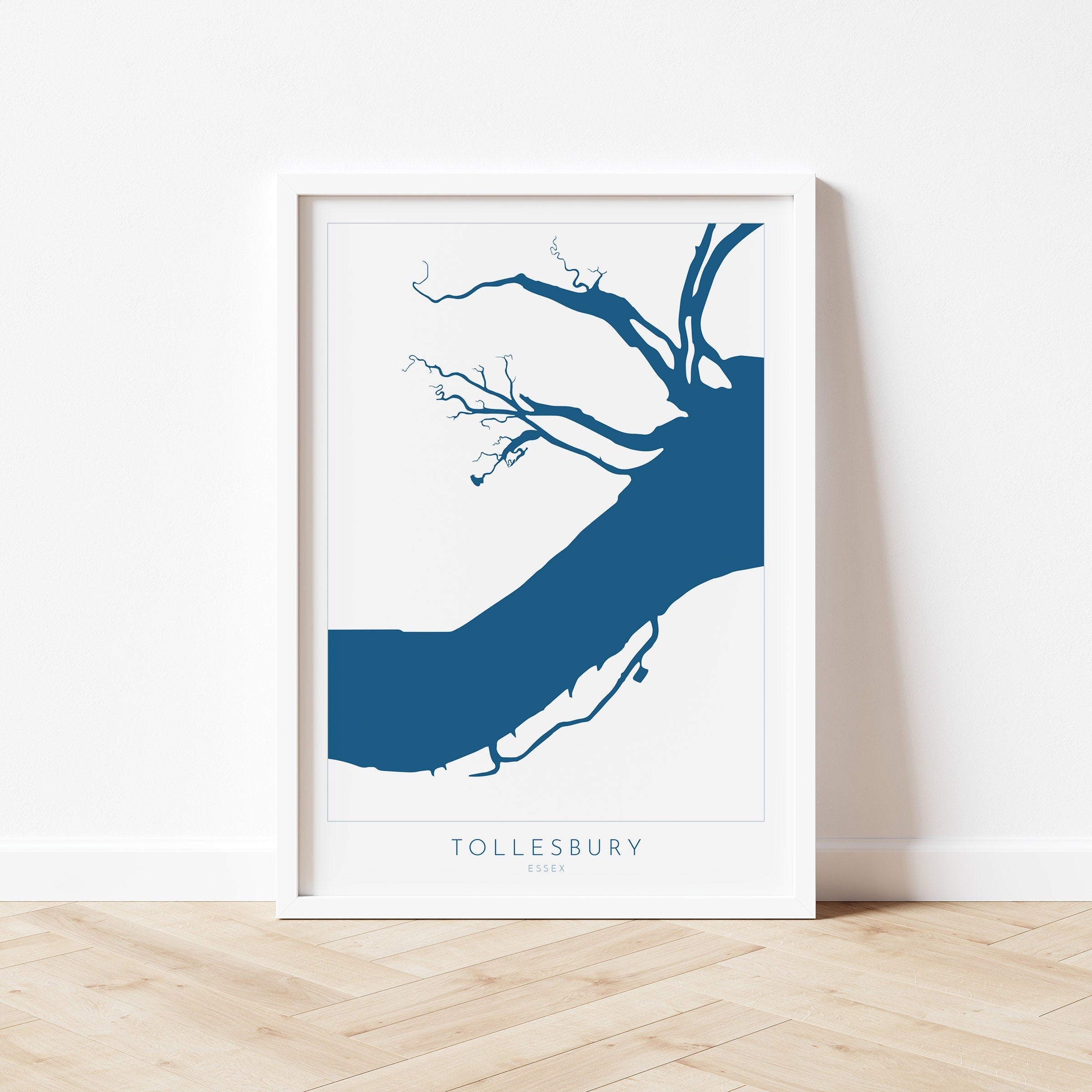 Tollesbury Map Art Essex