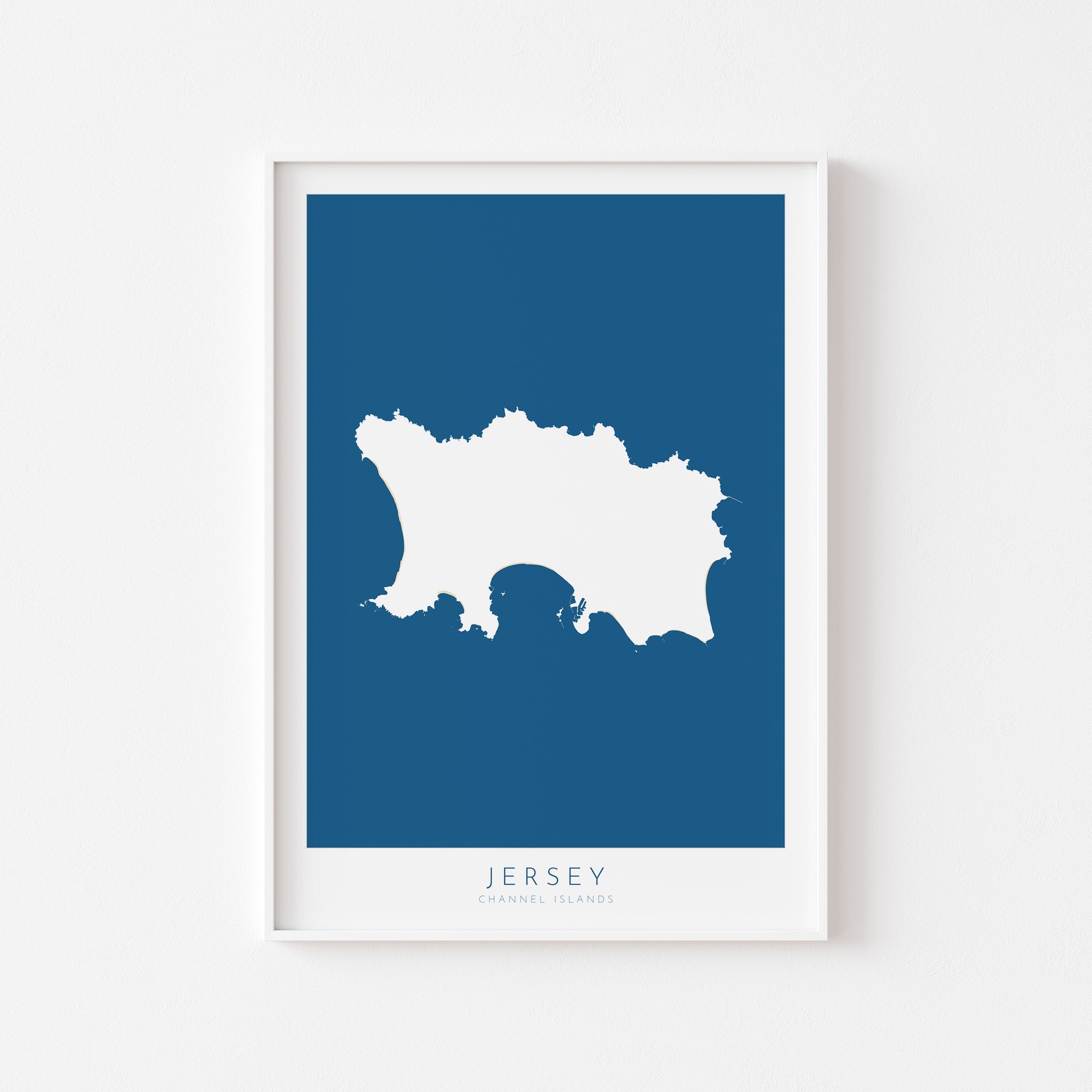 Jersey Map Art - Jersey Channel Islands Art Print, Jersey Gift, Jersey Map Art, Channel Islands Gift, Channel Islands Map, Jersey Map Gift