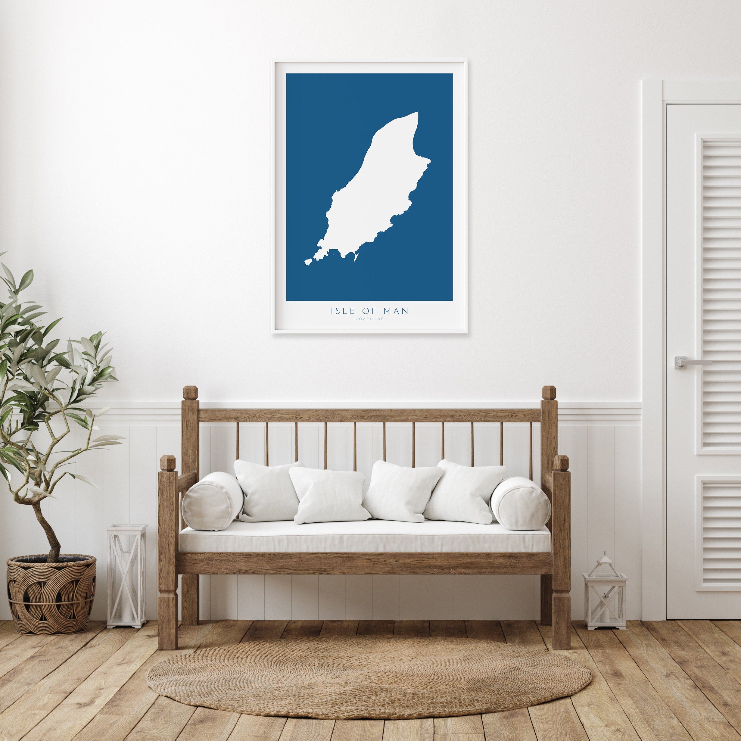Isle of Man Map Art - Isle of Man Art Print, Isle of Man Gift, Isle of Man Gift, Isle of Man Map Blue, Navy, A1, A2, A3, A4,