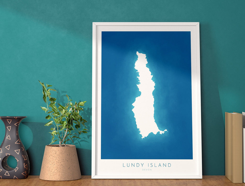 lundy island map