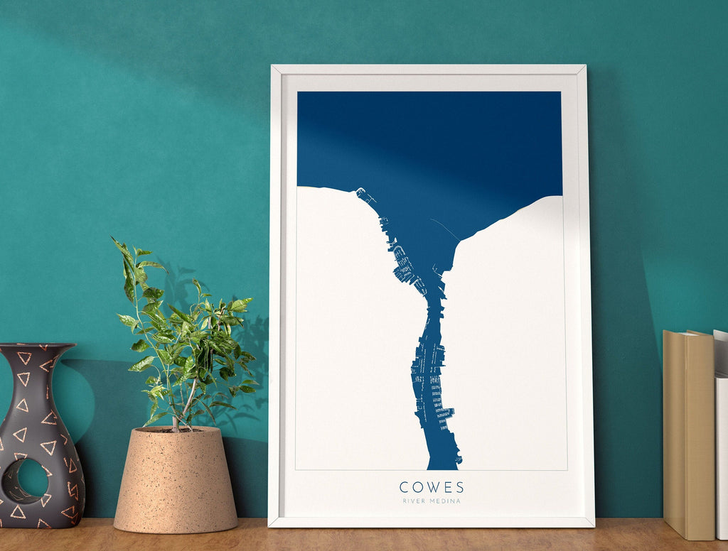 Cowes Map Art
