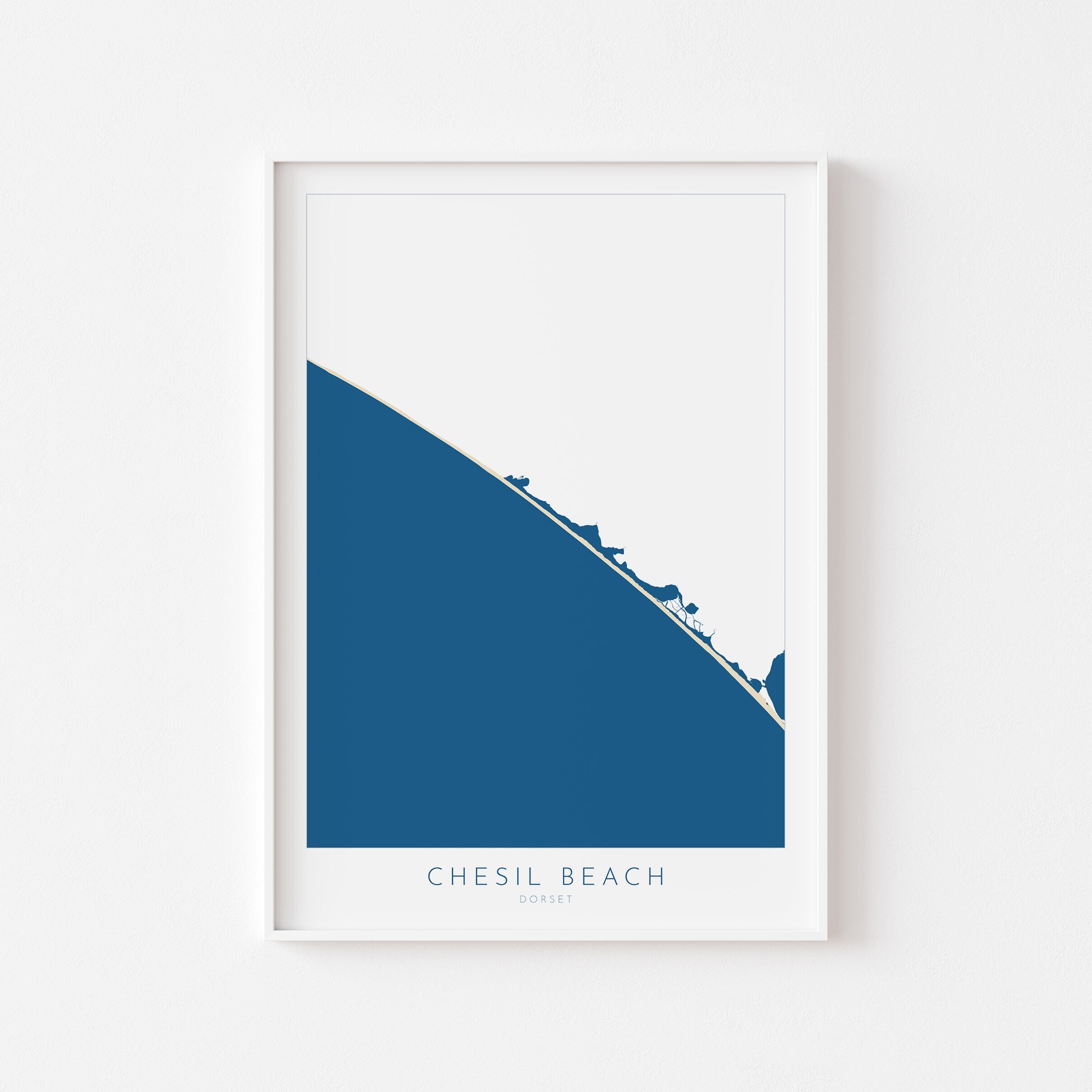 Chesil Beach Map Art - Dorset Map, Chesil Beach Print, Chesil Beach Art, Chesil Beach Dorset, Weymouth Map, Dorset Travel Poster, Dorset Art
