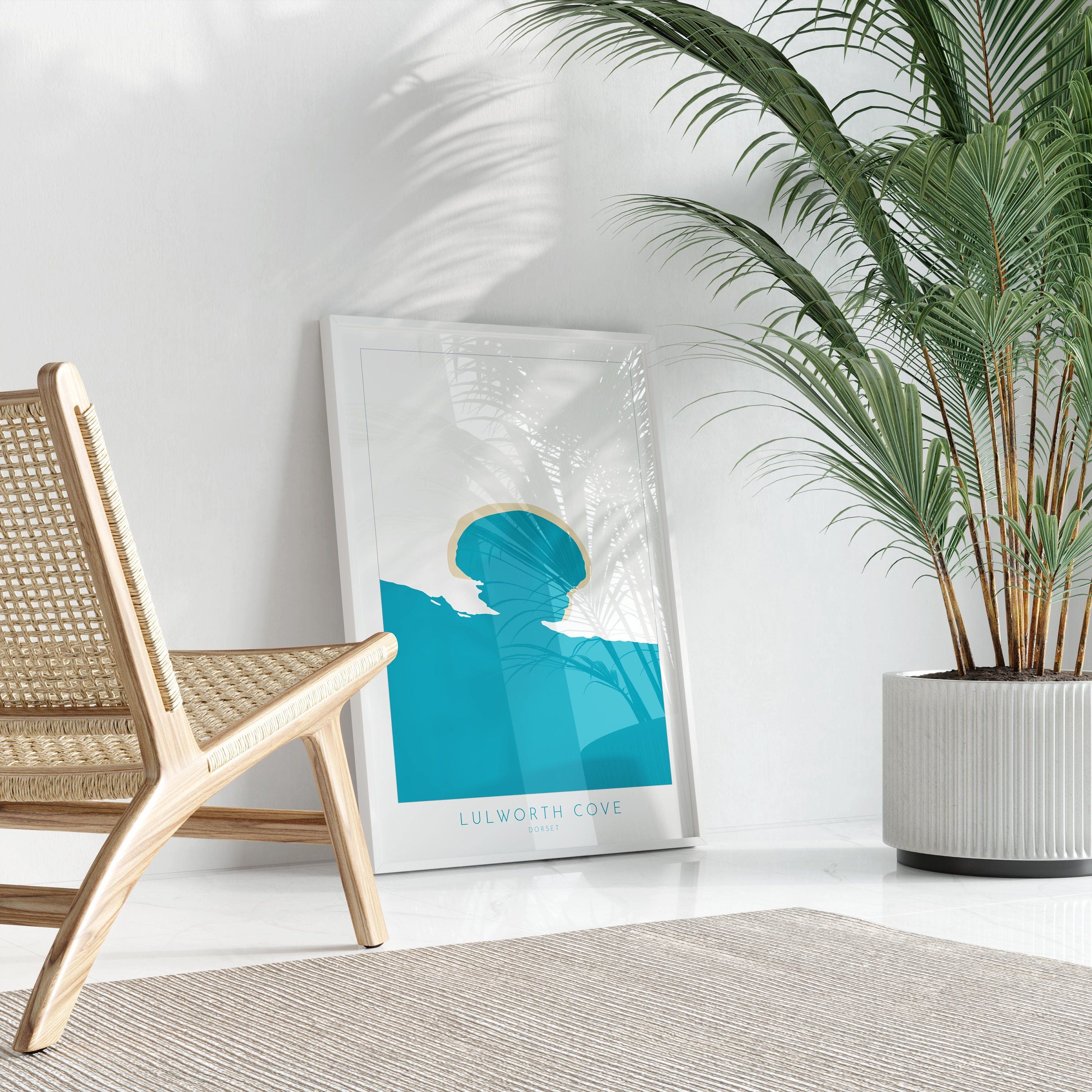 Lulworth Cove Map Art - Dorset Map, Lulworth Cove Print, Lulworth Cove Art, Durdle Door Map, Lulworth Map Art, Dorset Art, Dorset Poster