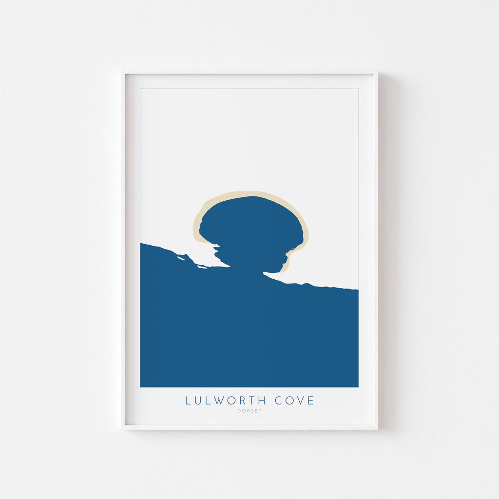 Lulworth Cove Map Art - Dorset Map, Lulworth Cove Print, Lulworth Cove Art, Durdle Door Map, Lulworth Map Art, Dorset Art, Dorset Poster