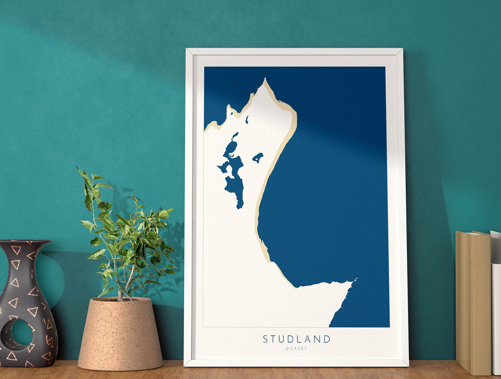 Studland map art