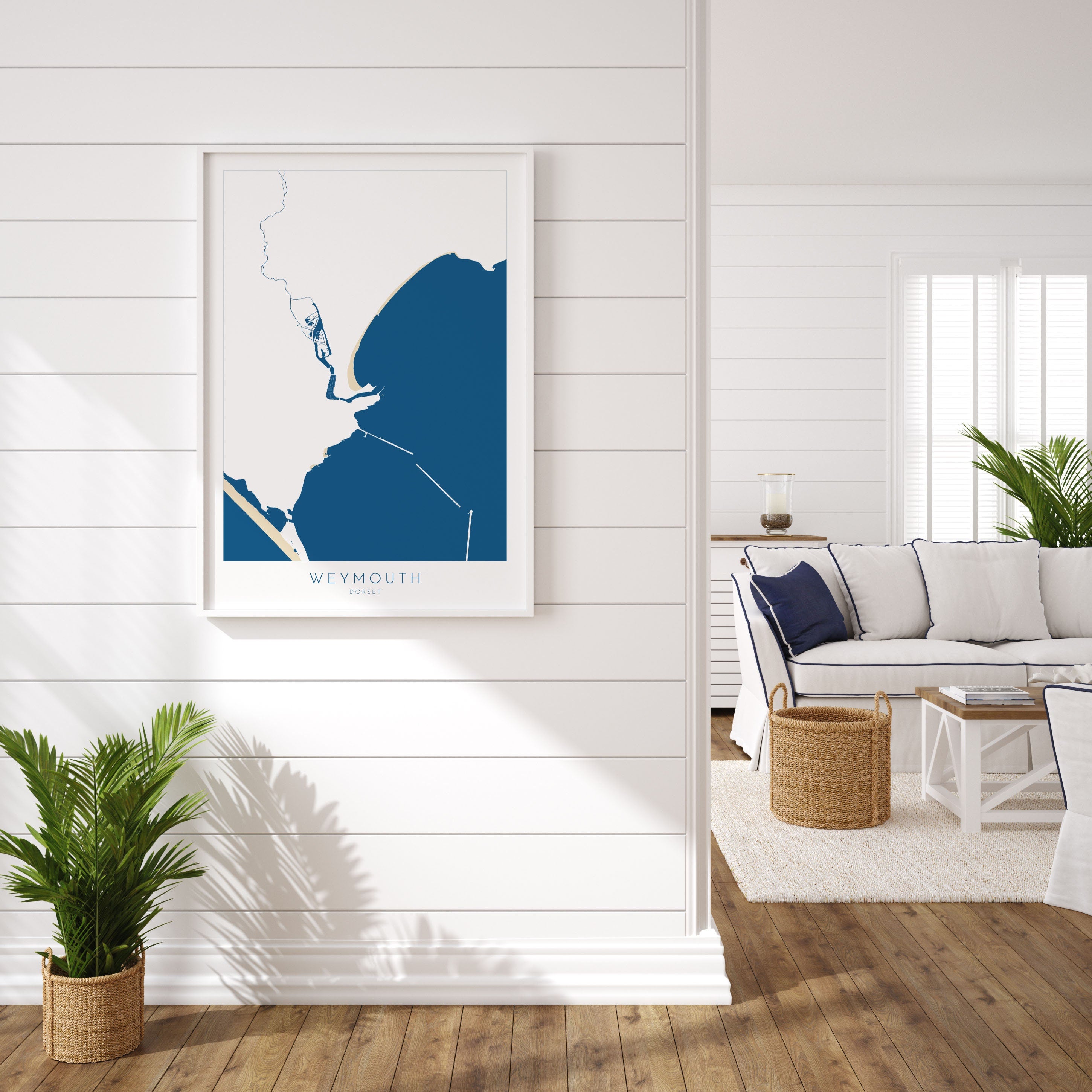 Weymouth Map Art - Weymouth Dorset Map, Weymouth Beach Print, Weymouth Art Print, Jurassic Coast Map Dorset, Weymouth Map, Dorset Art