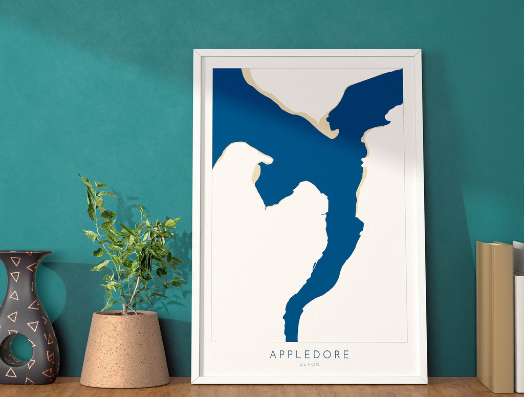 Appledore map art