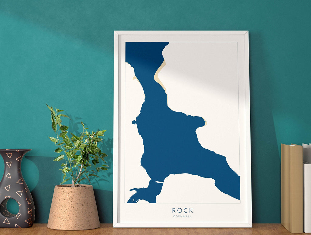 Rock Map art cornwall