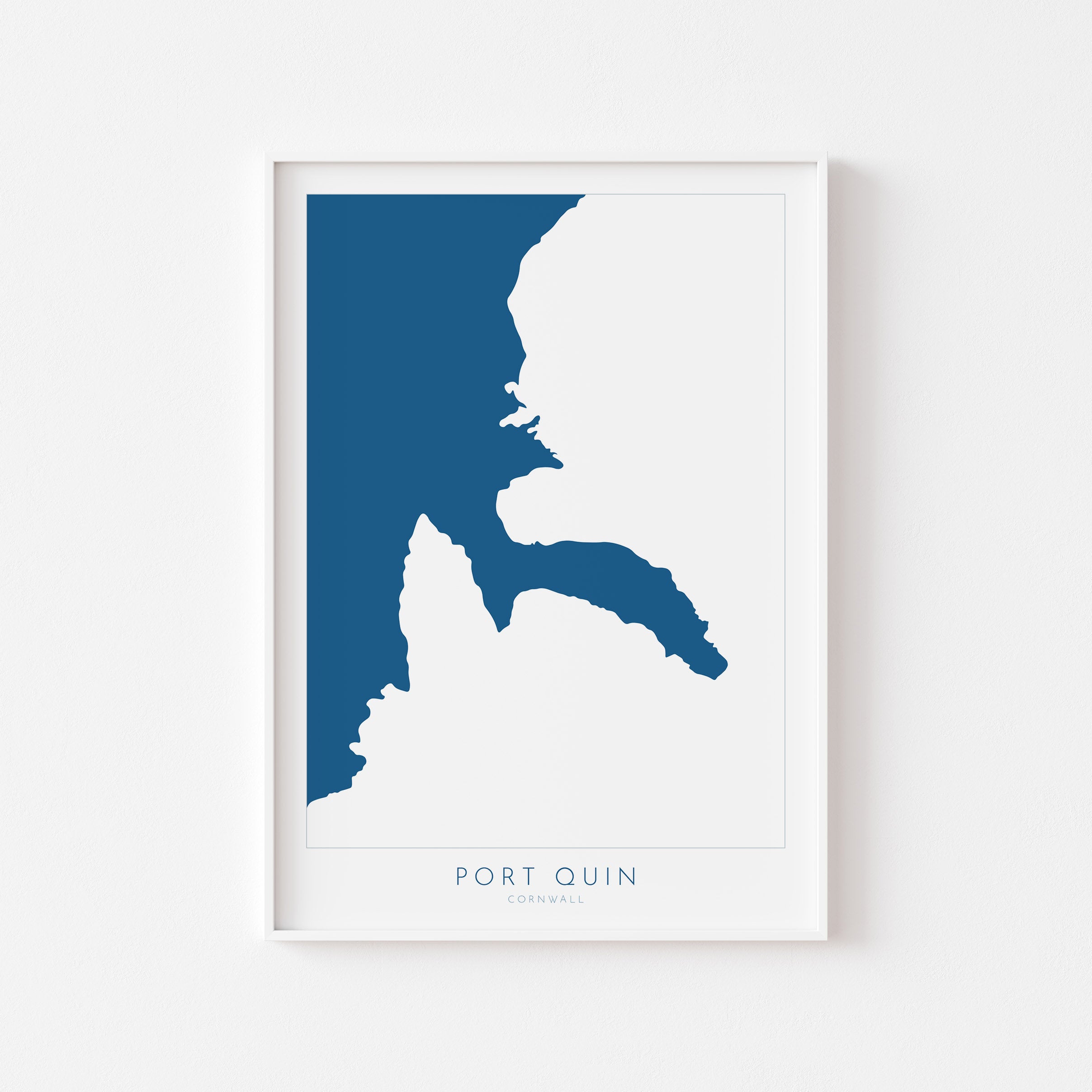 Port Quin Map Art - North Cornwall Coast Map, Port Quin Cornwall, Port Quin Wall Art, Cornwall Beach Art, Port Quin Poster, Cornish Art