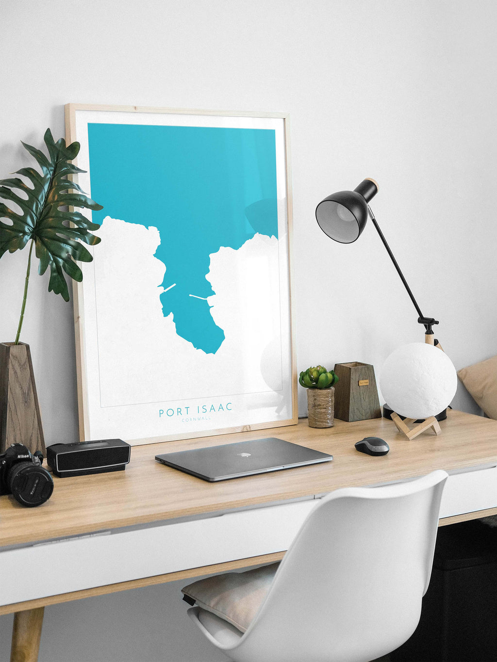 Port Isaac Map Art - North Cornwall Map, Port Isaac Print Cornwall, Port Isaac Wall Art, Beach Art, Port Isaac Poster, Cornish Art, Cornwall