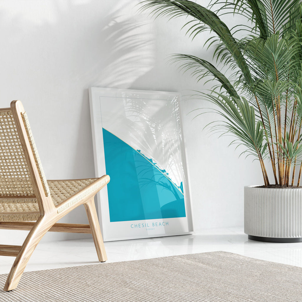 Chesil Beach Map Art - Dorset Map, Chesil Beach Print, Chesil Beach Art, Chesil Beach Dorset, Weymouth Map, Dorset Travel Poster, Dorset Art