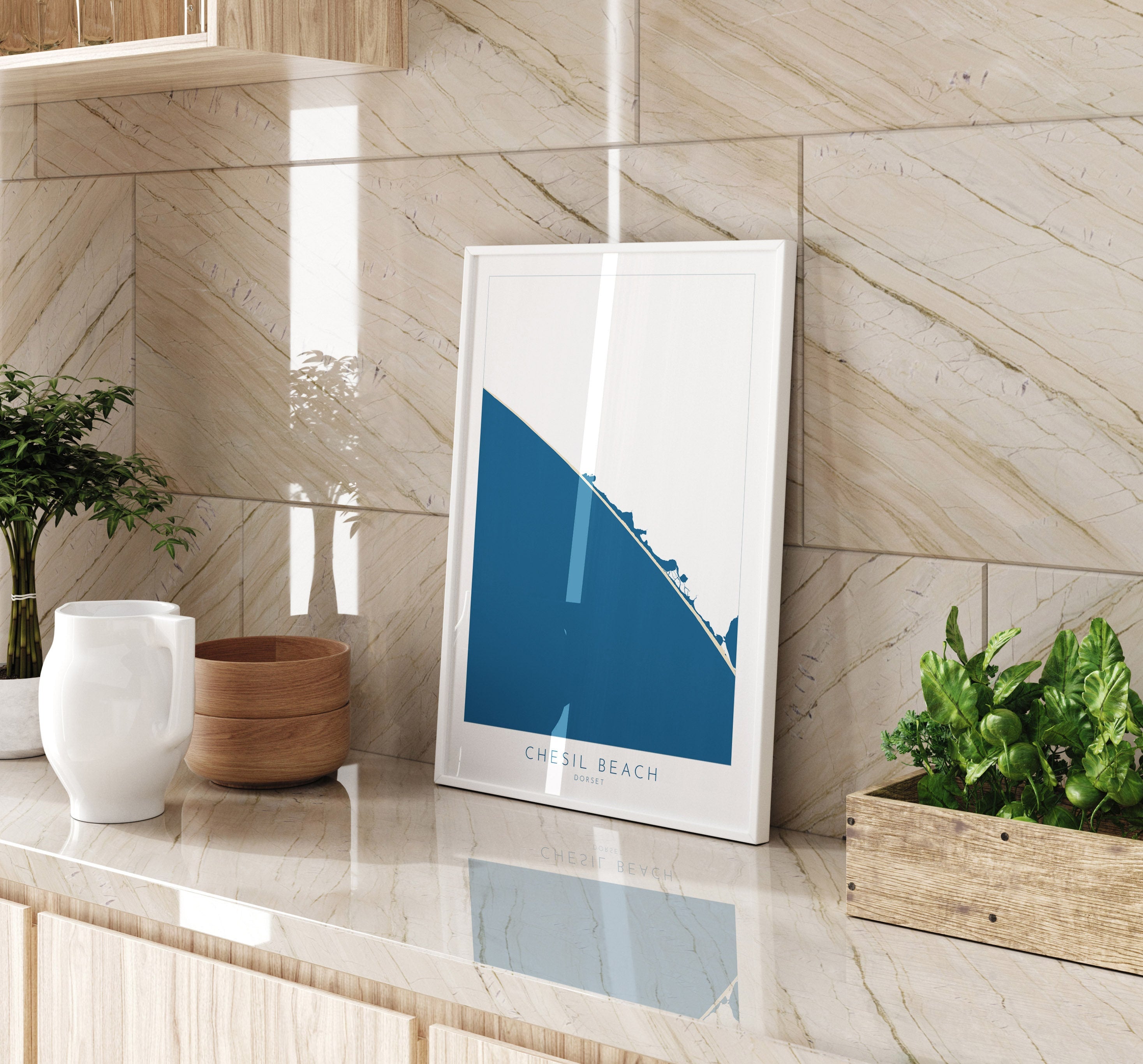 Chesil Beach Map Art - Dorset Map, Chesil Beach Print, Chesil Beach Art, Chesil Beach Dorset, Weymouth Map, Dorset Travel Poster, Dorset Art