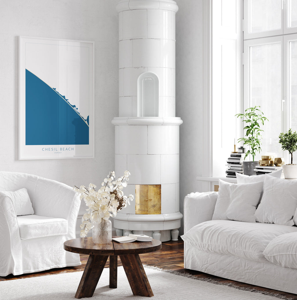 Chesil Beach Map Art - Dorset Map, Chesil Beach Print, Chesil Beach Art, Chesil Beach Dorset, Weymouth Map, Dorset Travel Poster, Dorset Art