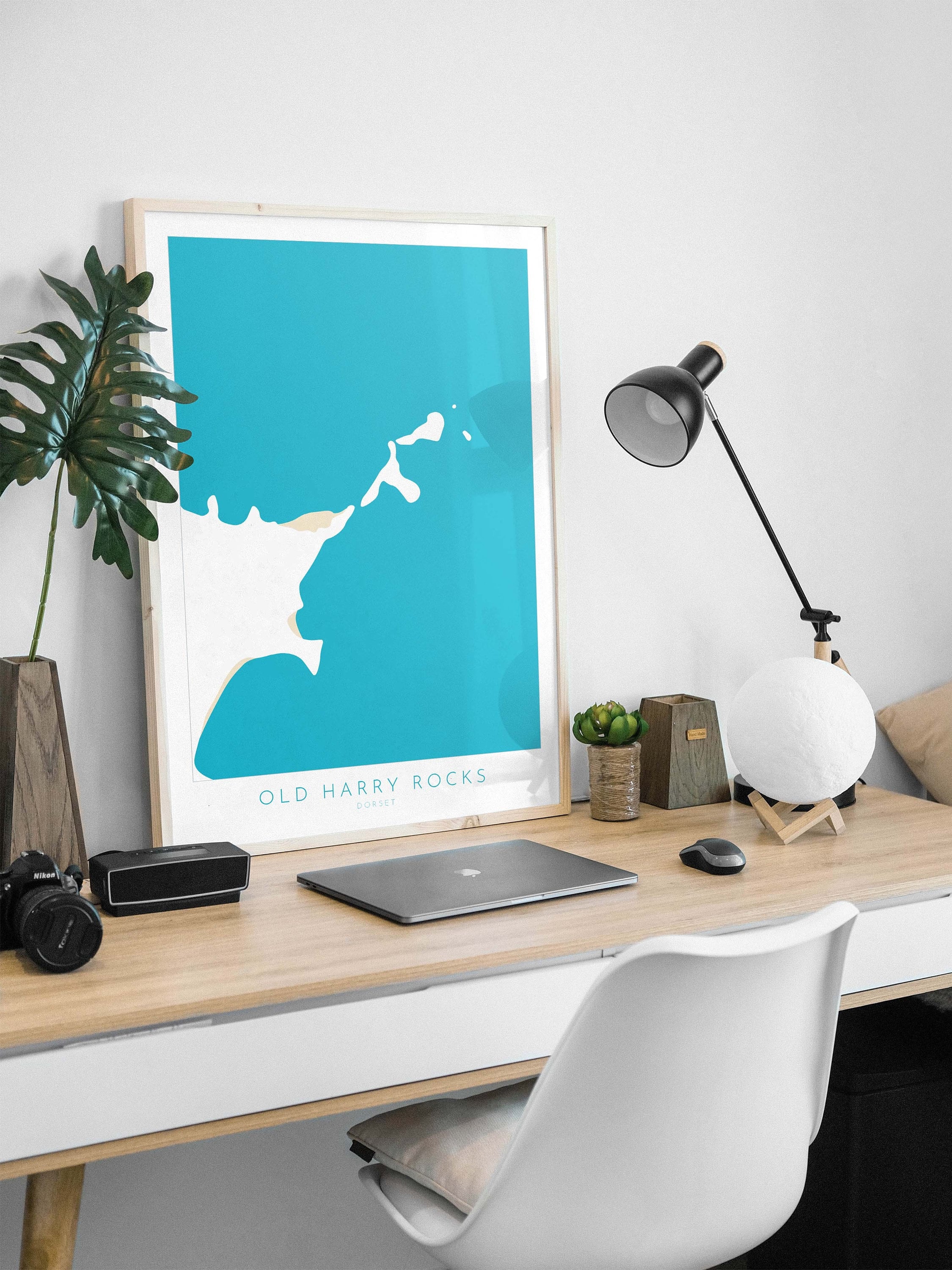 Old Harry Rocks Map Art- Dorset Map, Studland Beach Print, Old Harry Rocks Art Print, Jurassic Coast Map Dorset, Studland Map, Dorset Art