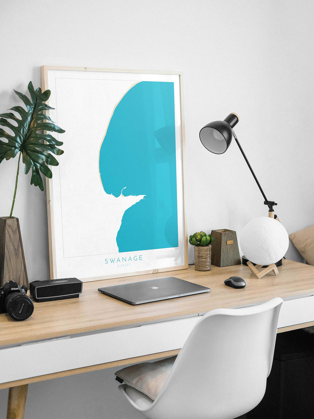 Swanage Map Art - Dorset Map, Swanage Beach Print, Swanage Art Print, Jurassic Coast Map Dorset, Swanage Bay Map, Dorset Coast Art