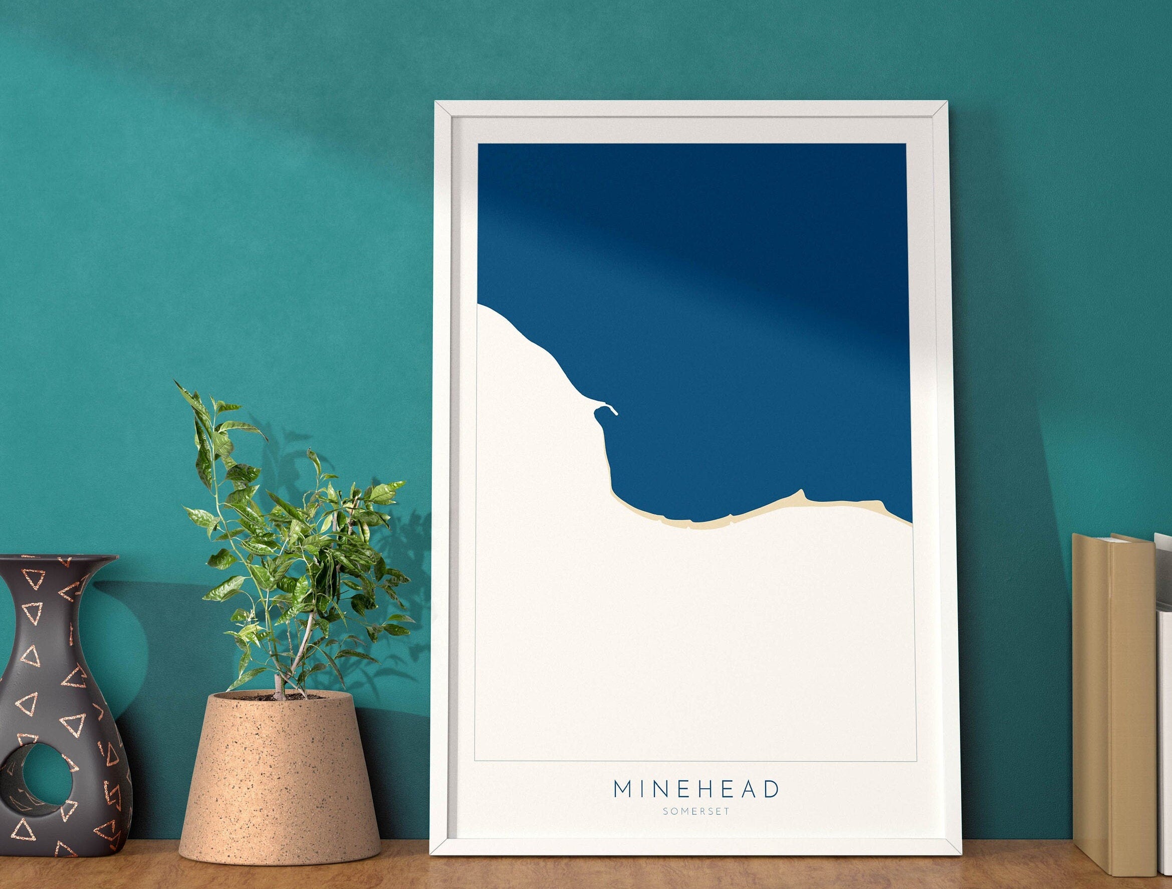 Minehead map art