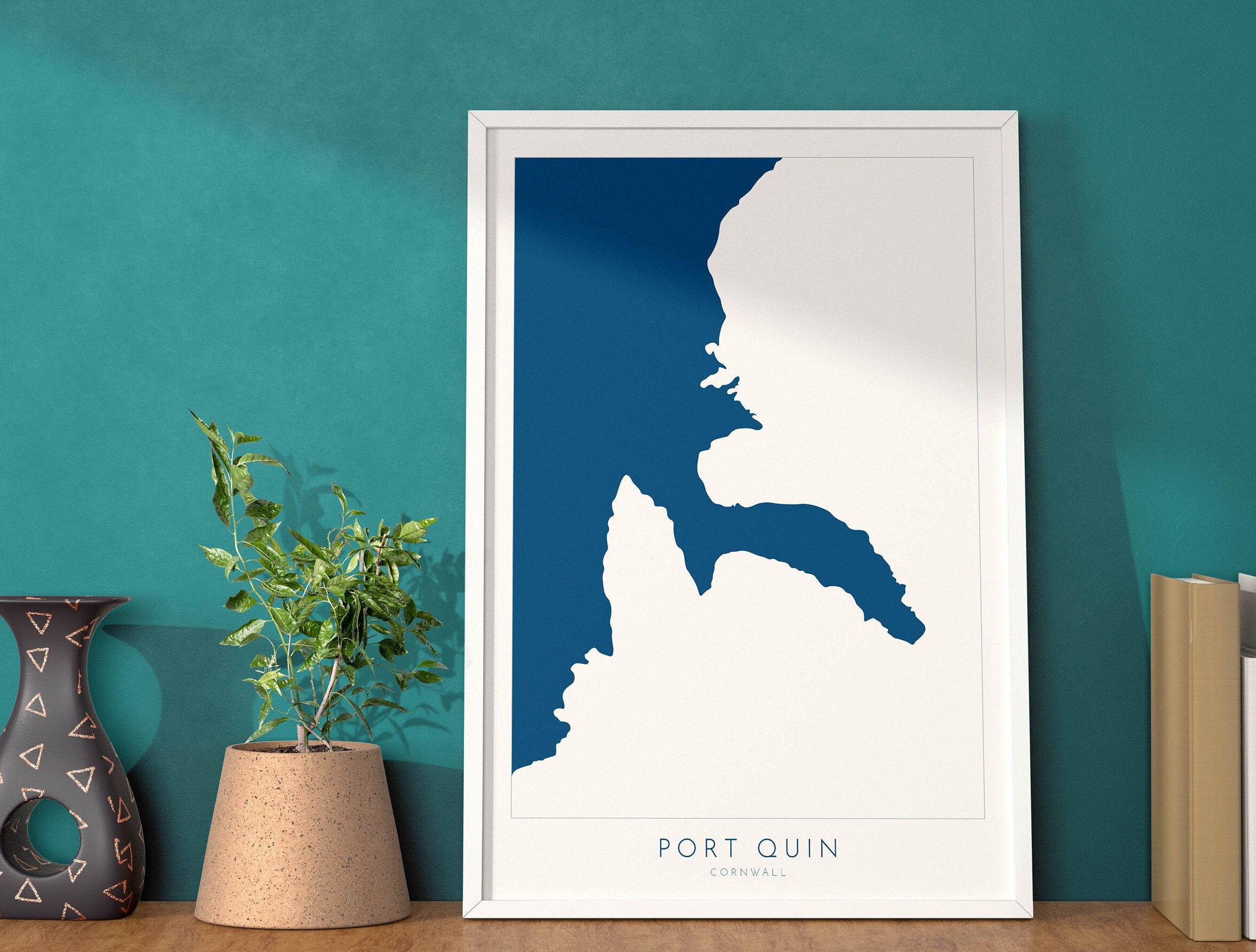 Port Quin map art