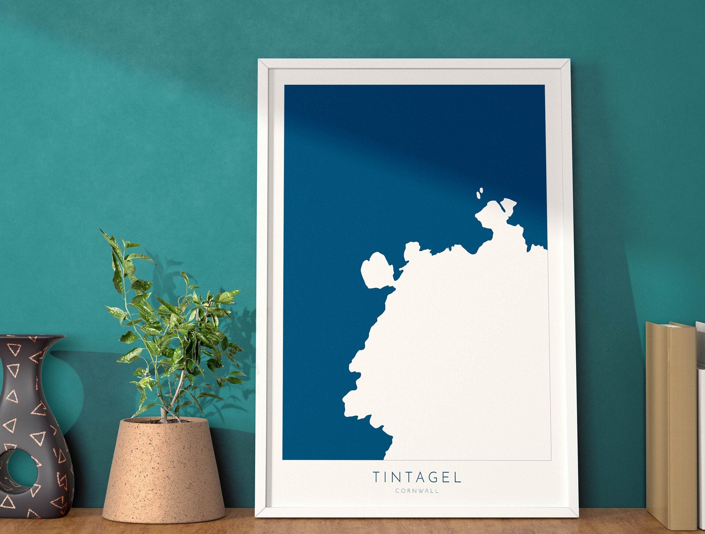 tintagel map art