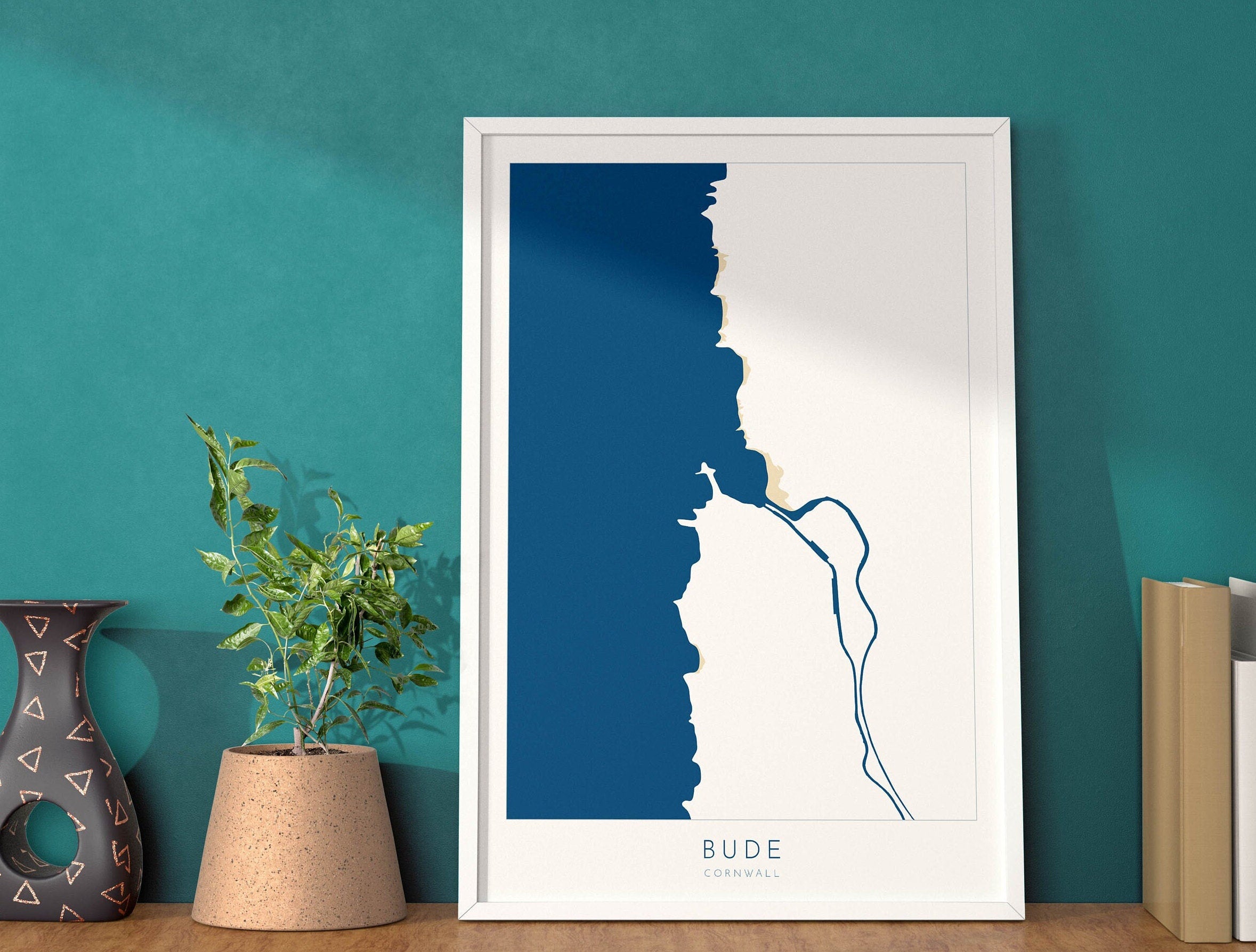 Bude Map Art