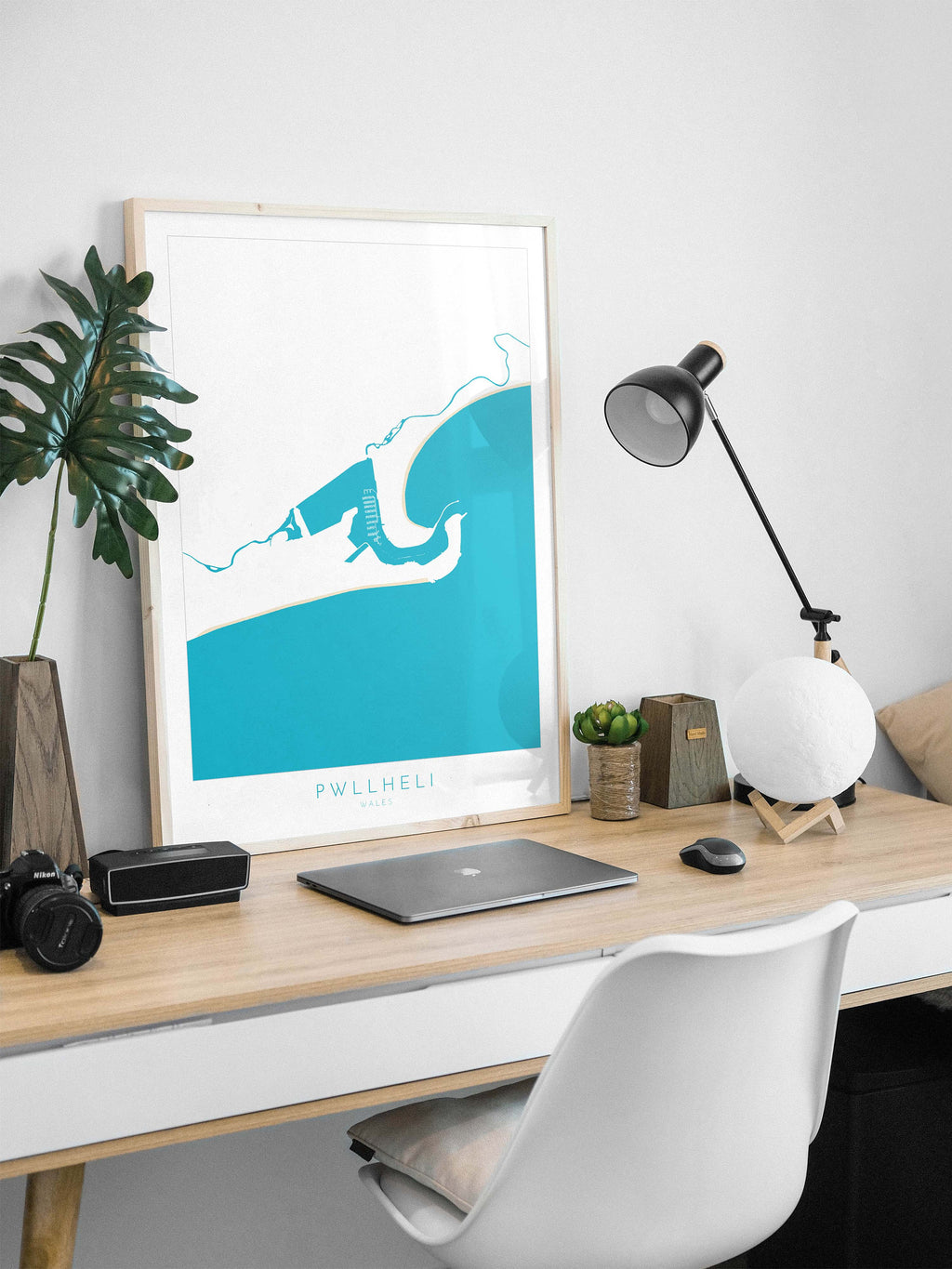 Pwllheli Map Art - Wales Map, Pwllheli Art Print, Pwllheli Beach Print, Wales Coast Map, Wales Art, Pwllheli Print, Llŷn Peninsula Map