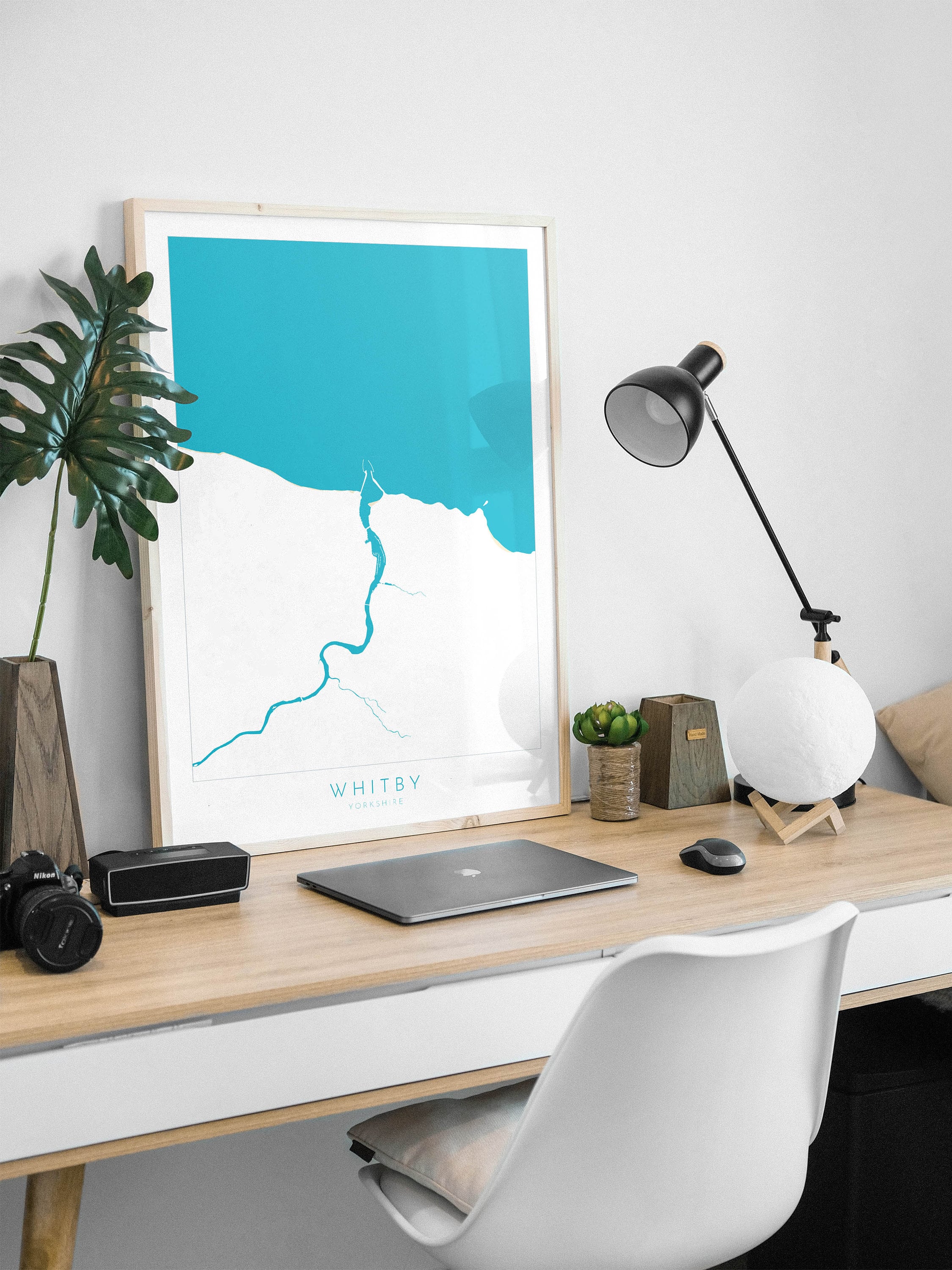 Whitby Map Print - Whitby Beach Art, Yorkshire Map Art, Whitby Print, River Esk Map, Print, Whitby Travel Poster, A1, A2, A3, A4, Gift